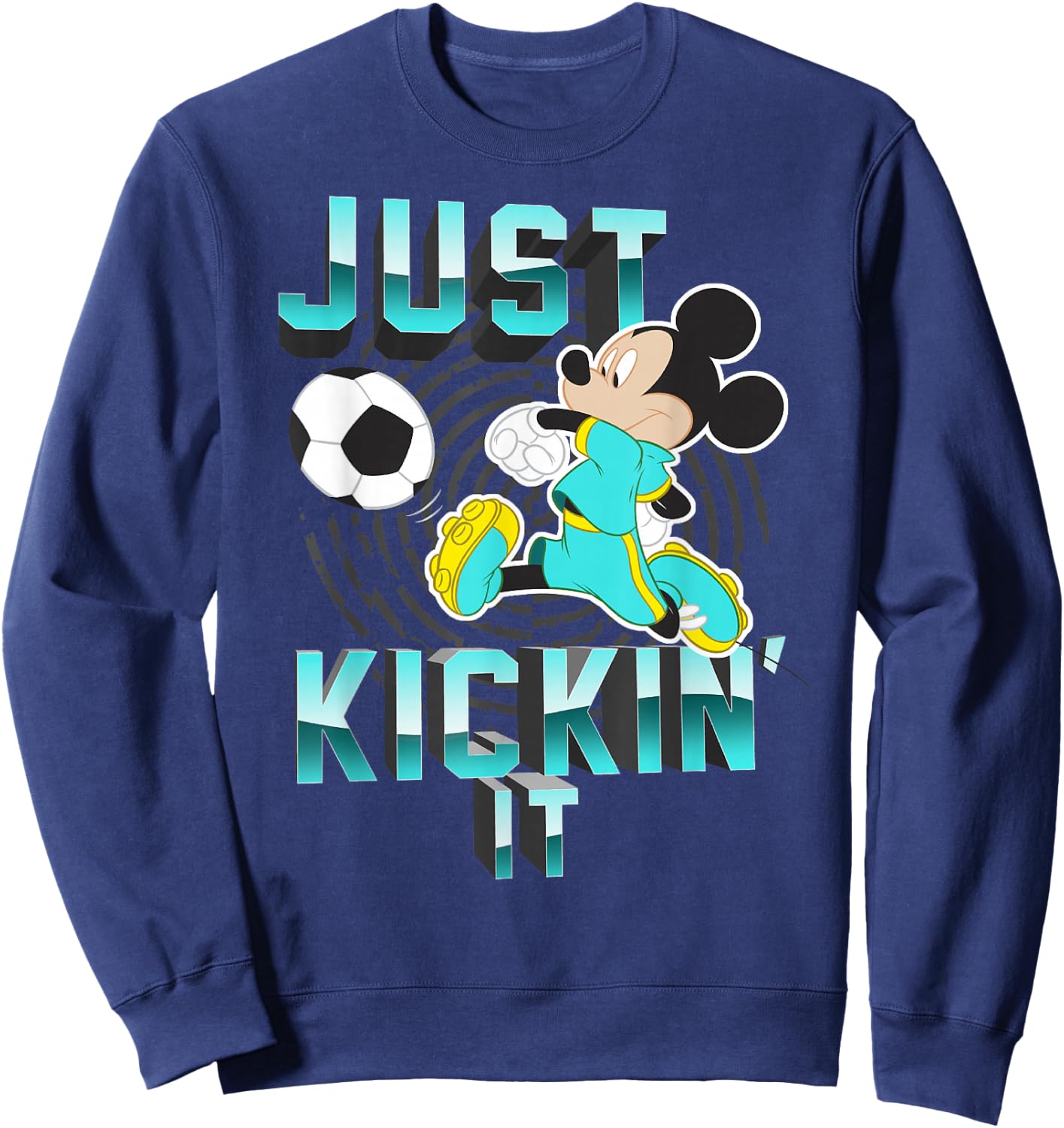 Disney Mickey Mouse Just Kickin' It Soccer Sweatshirt - Sweatshirt | Navy