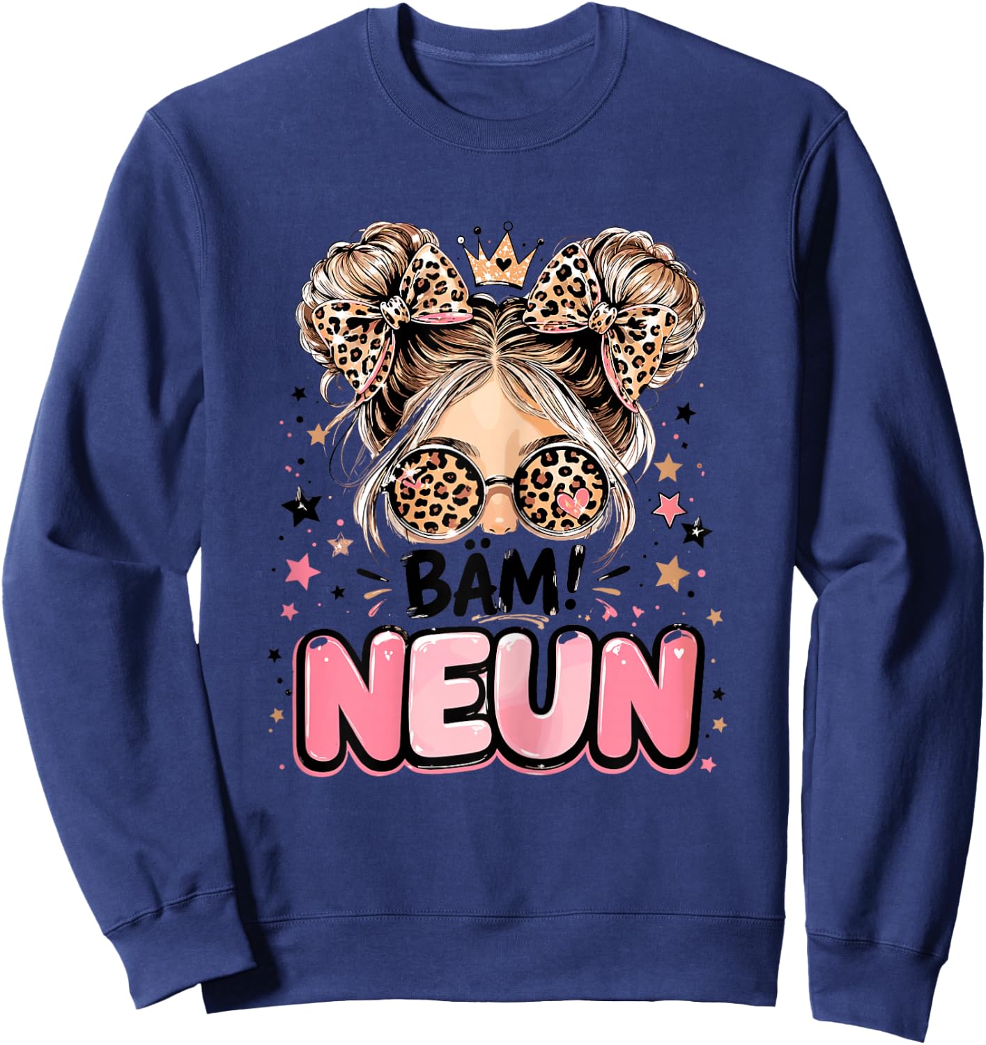 9. Geburtstag Mädchen 9 Jahre 2017 Lustig Geschenk Sweatshirt - Sweatshirt | Navy