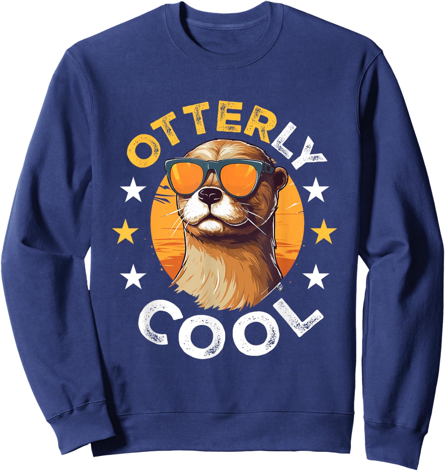 Otter Animal Kids & Adult - Otterly Cool Sweatshirt - Sweatshirt | Navy