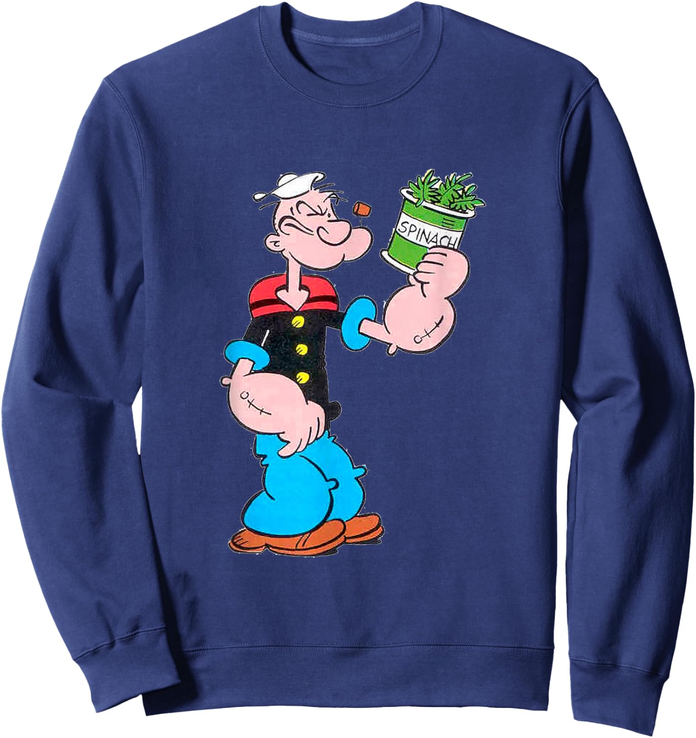 Popeye der Matrosenmann Spinat – Retro 1929 Cartoon Kunst Sweatshirt - Sweatshirt | Navy