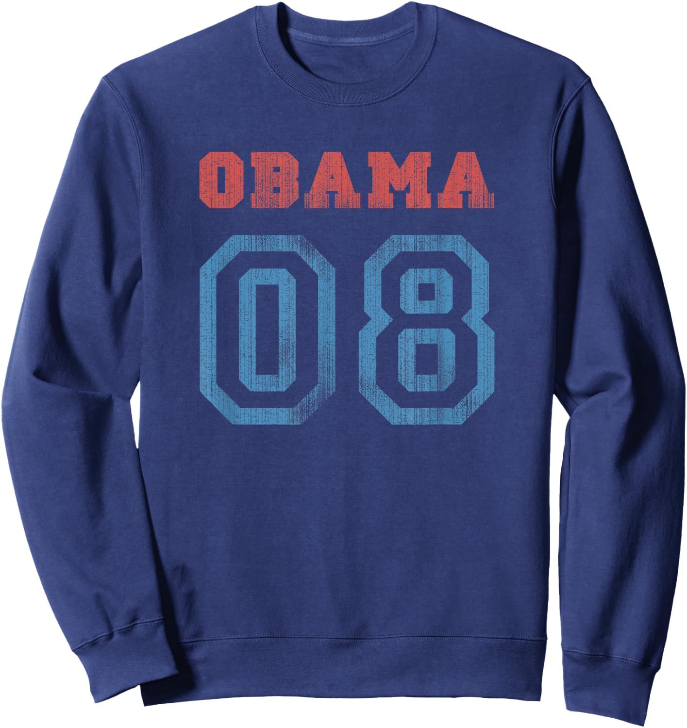 Vintage Obama 08 Sweatshirt - Sweatshirt | Navy