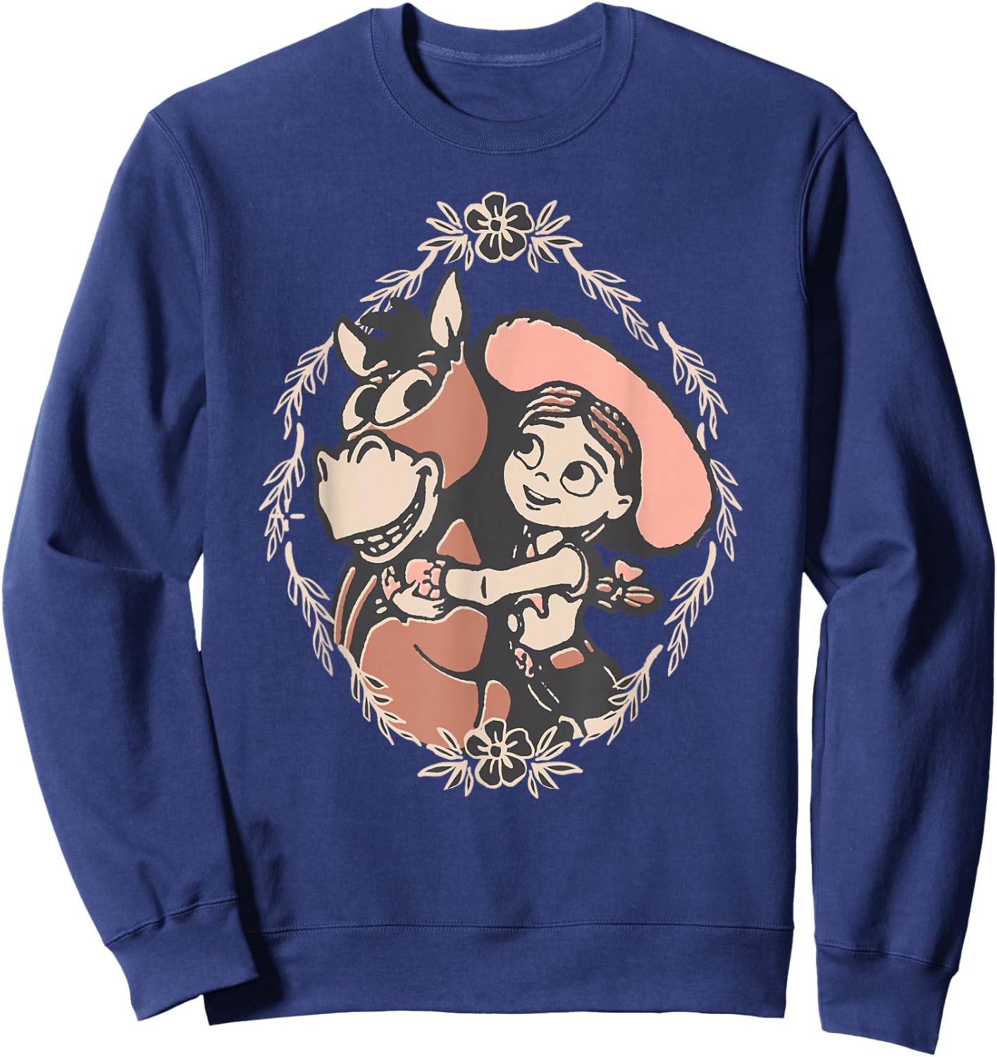 Disney and Pixar's Toy Story 5 Jessie Hugging Bullseye Sweatshirt - Sweatshirt | Navy