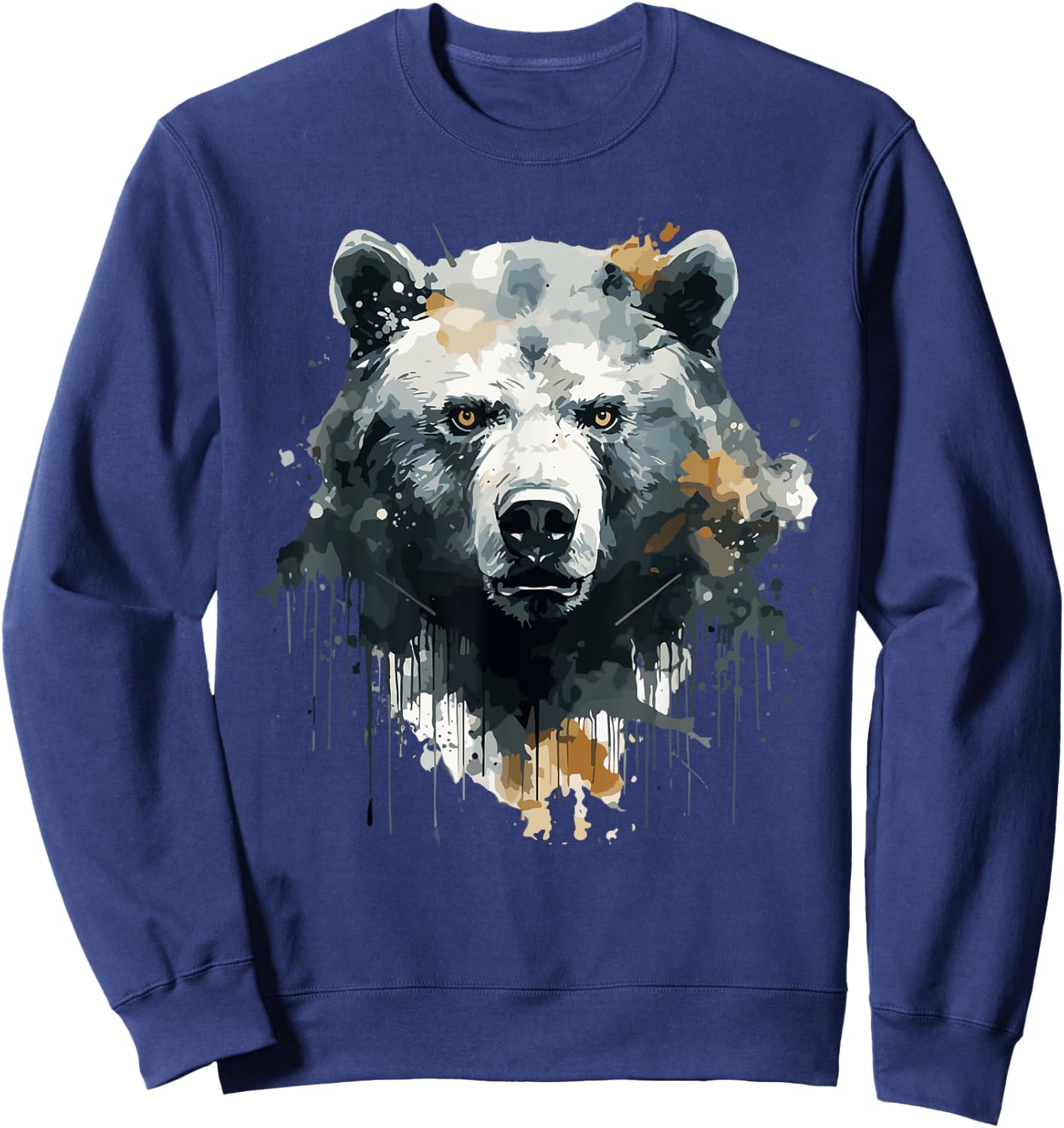 Bären Braunbär Grizzly Naturschützer Tiere Wildnis Sweatshirt - Sweatshirt | Navy