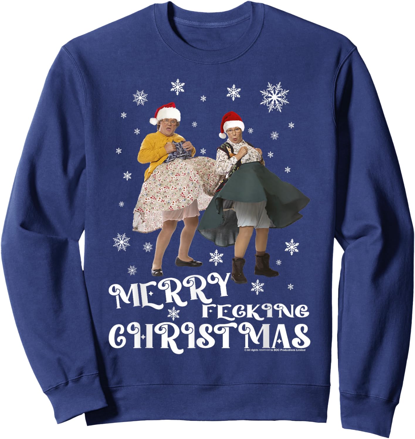 Mrs Brown's Boys Merry Christmas Sweatshirt - Sweatshirt | Navy
