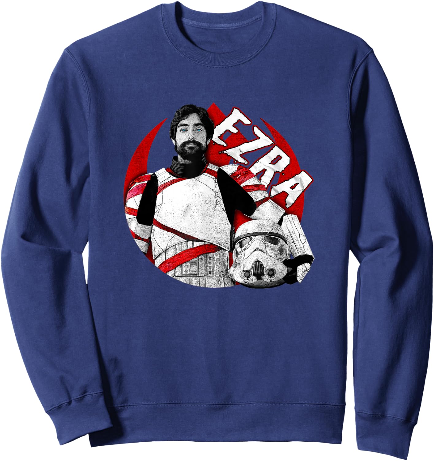 Star Wars: Ahsoka Ezra Stormtrooper Suit Vintage Portrait Sweatshirt - Sweatshirt | Navy
