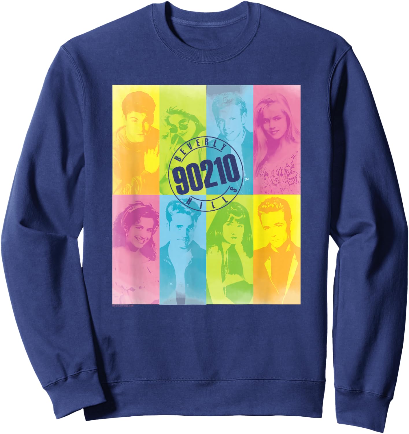 90210 Colour Block Of Friends Sweatshirt - Sweatshirt | Navy