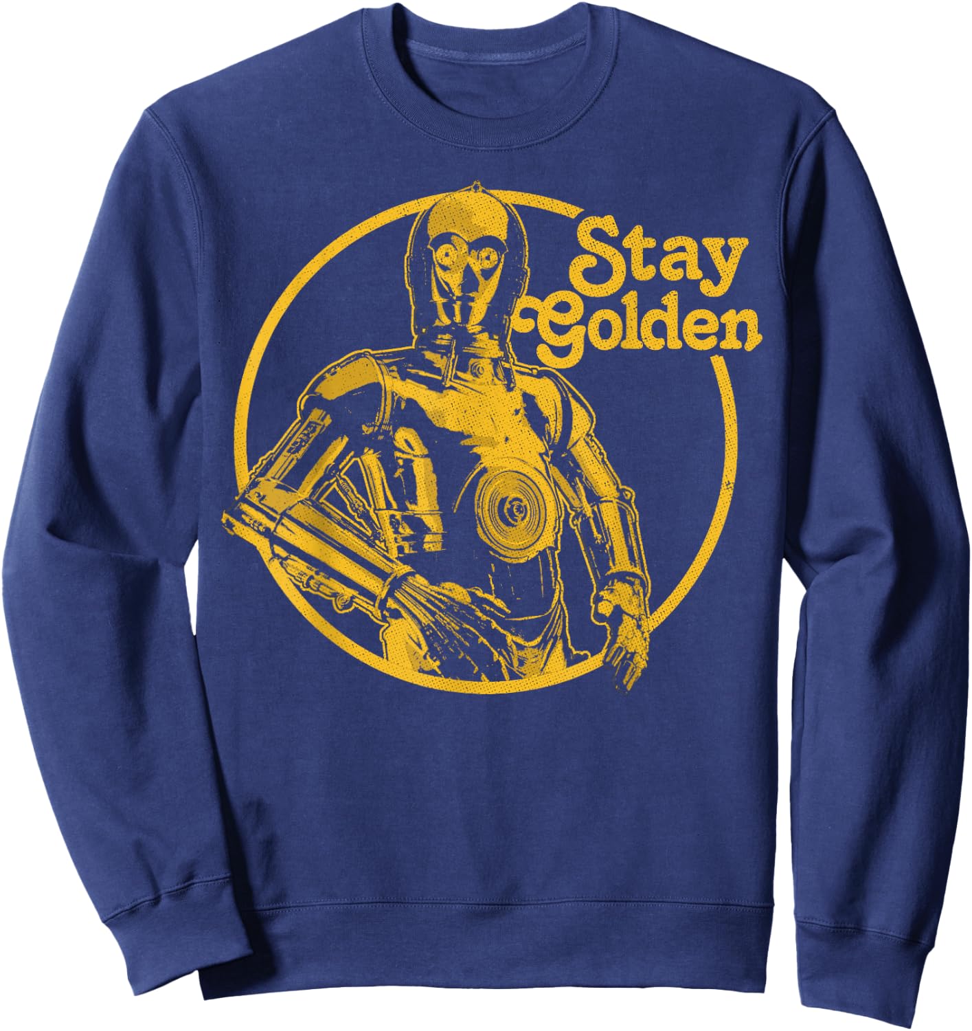 Star Wars C-3PO Stay Golden Sweatshirt - Sweatshirt | Navy