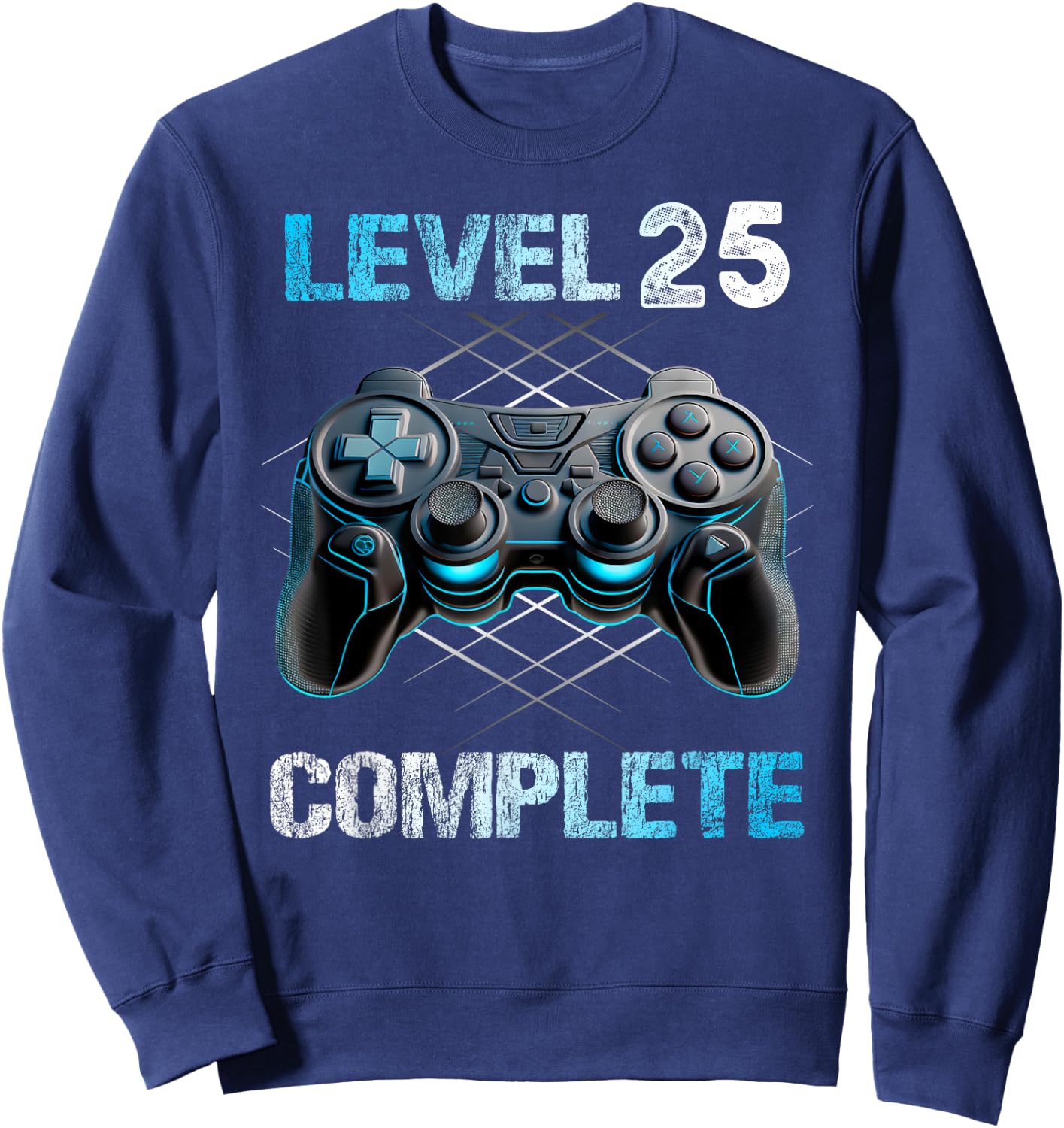 Level 25 Complete Gamer Mann 25. Geburtstag freigeschaltet Sweatshirt - Sweatshirt | Navy