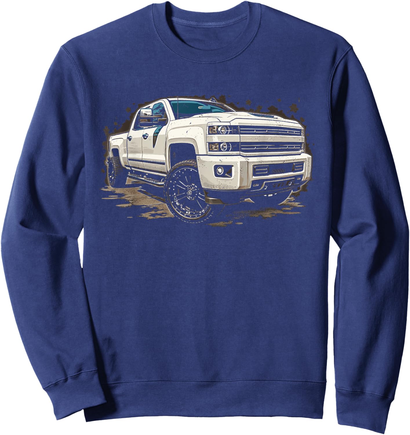 Silverado Crew Cab 2014-2019 Silverado 1500 2500 GMT Truck Sweatshirt - Sweatshirt | Navy