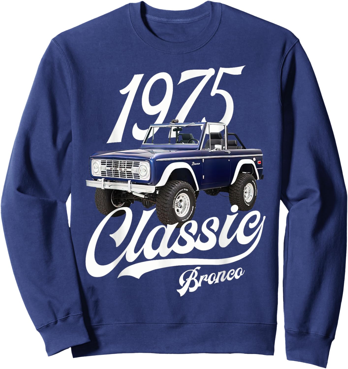 Classic bronco 1975 Navy Blue Knoxville Sweatshirt - Sweatshirt | Navy
