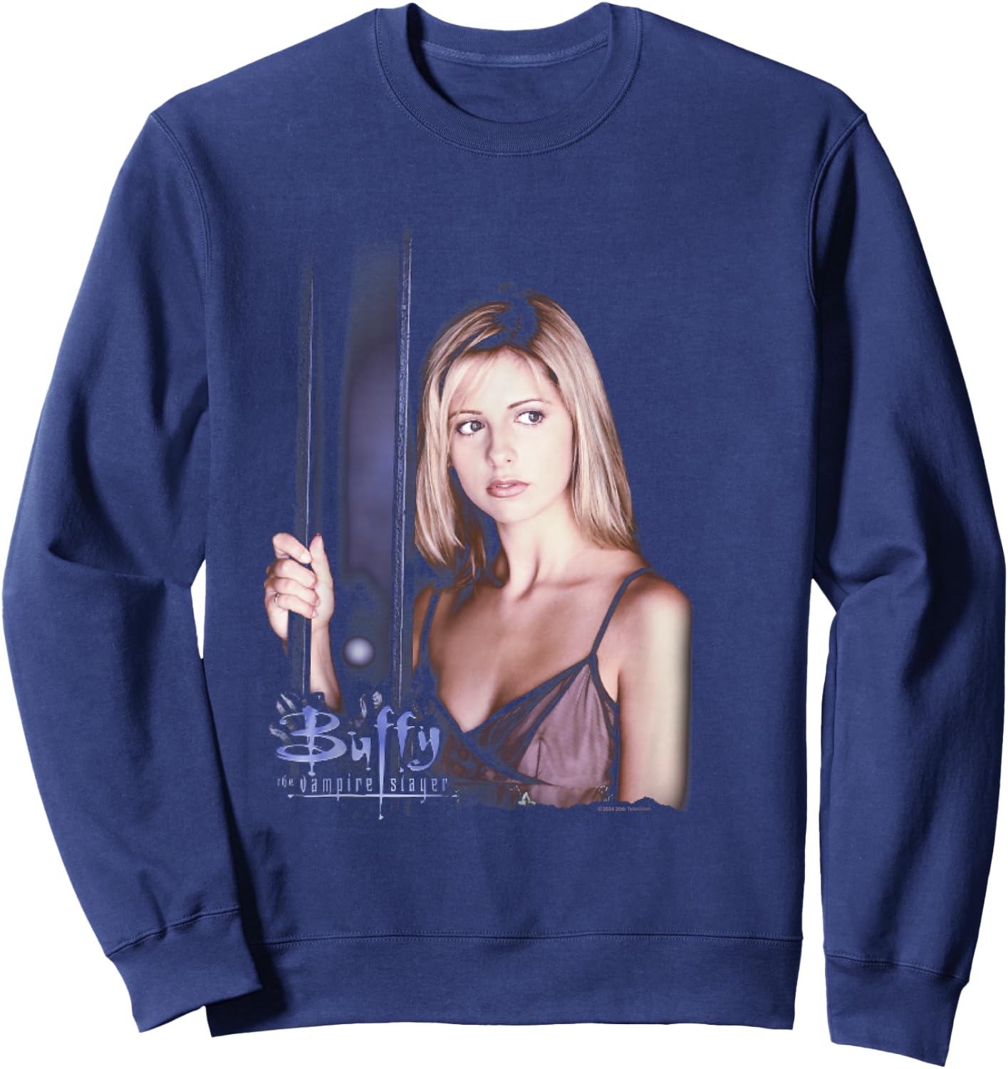 Buffy The Vampire Slayer Buffy Summers Chosen One , Black, S Sweatshirt - Sweatshirt | Navy