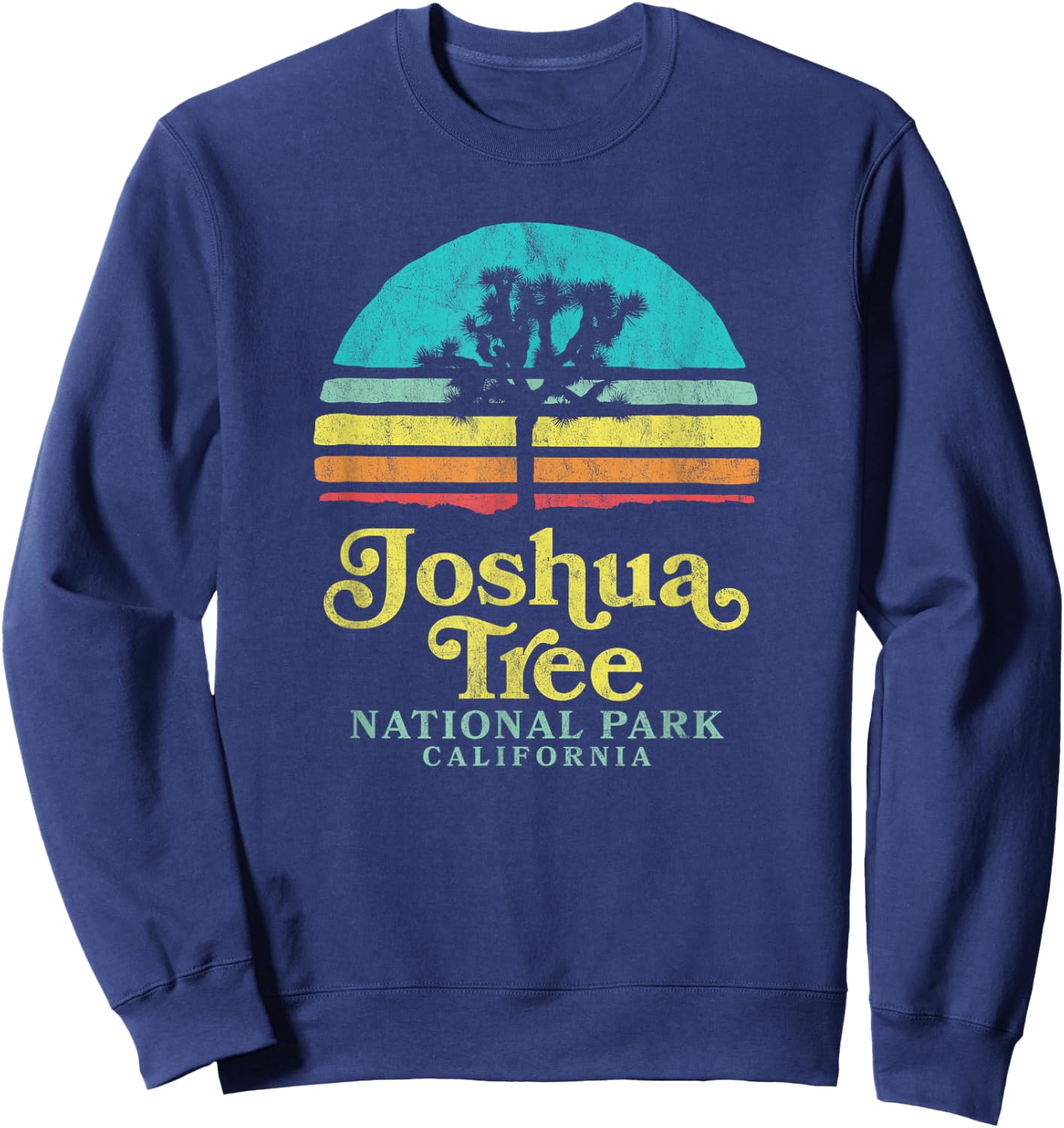 Vintage Joshua Tree National Park Retro Sweatshirt - Sweatshirt | Navy