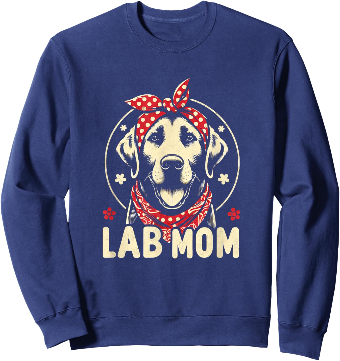 Labrador Mom Lab Mom Sweatshirt - Sweatshirt | Navy