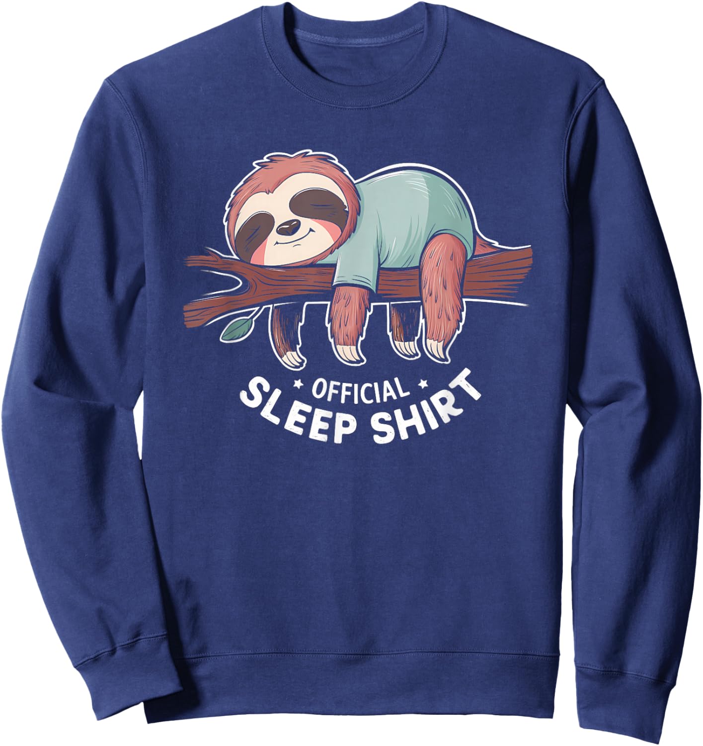 Official Sleep Shirt Sloth Pajamas Nightgown Sweatshirt - Sweatshirt | Navy