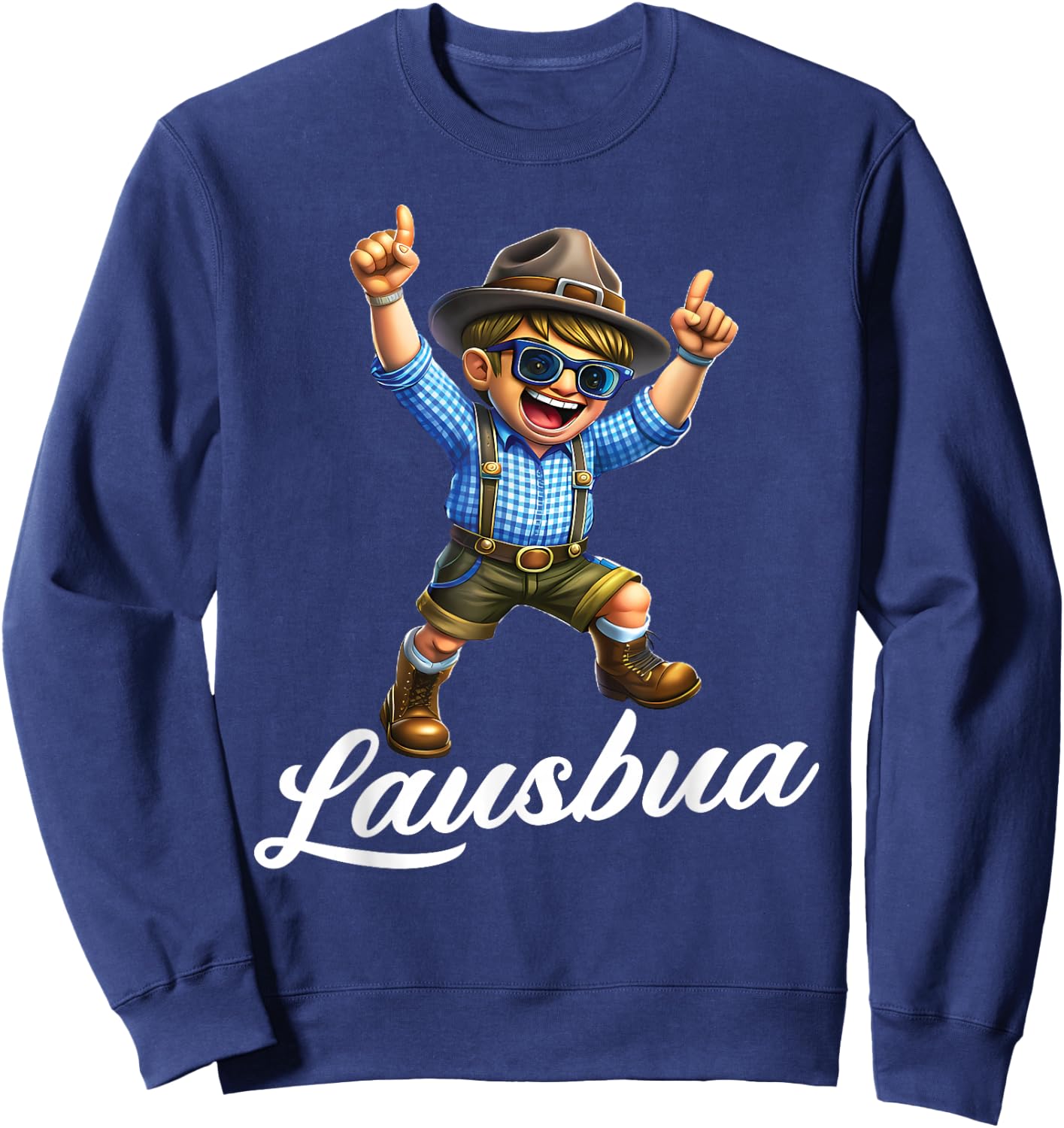 Extremely Cool Lausbua Boys' Costume , black Sweatshirt - Sweatshirt | Navy