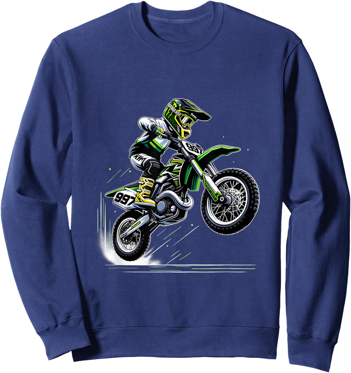 Motorcross Jungen Dirtbike Sweatshirt - Sweatshirt | Navy