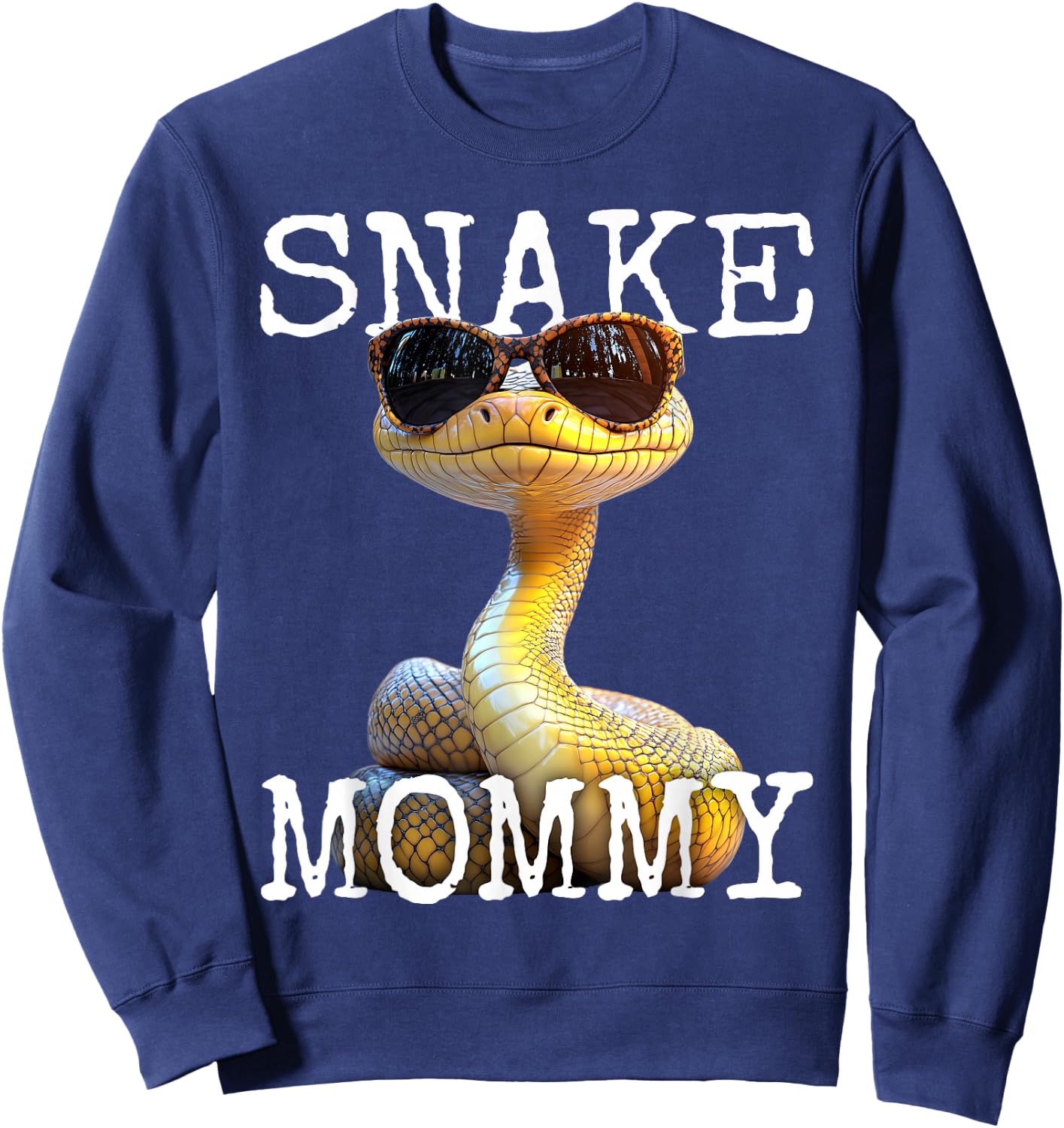 Snake Mommy Mama Schlange Muttertag Mom Süße Schlangen Sweatshirt - Sweatshirt | Navy