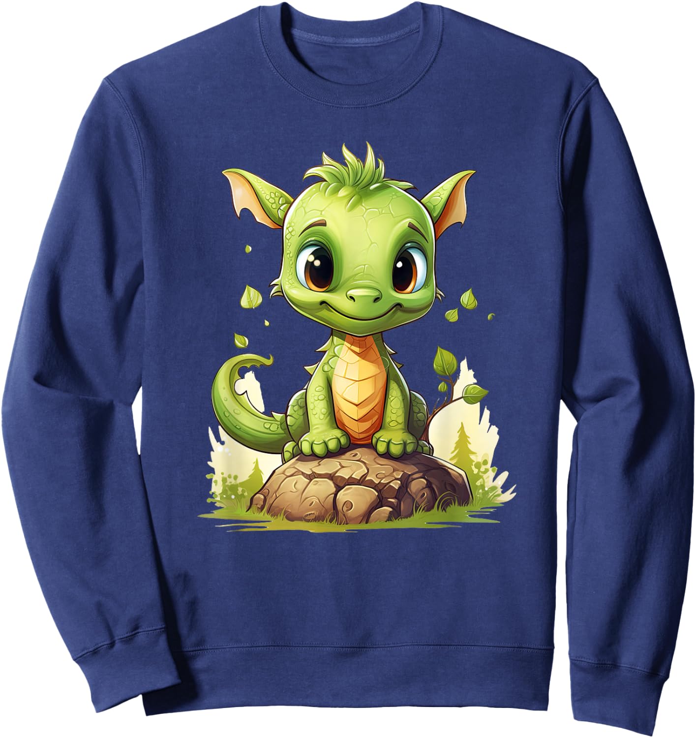 Cute Dragon funny Dragon lover baby Sweatshirt - Sweatshirt | Navy