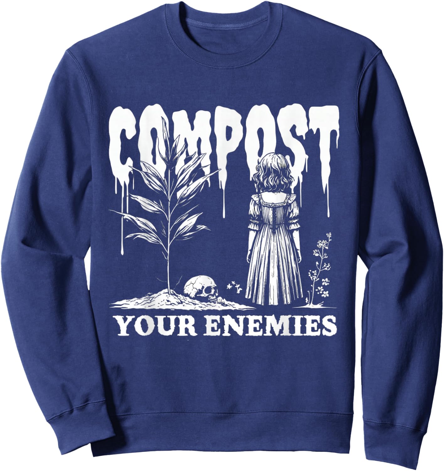 Compost Your Enemies Sweatshirt - Sweatshirt | Navy