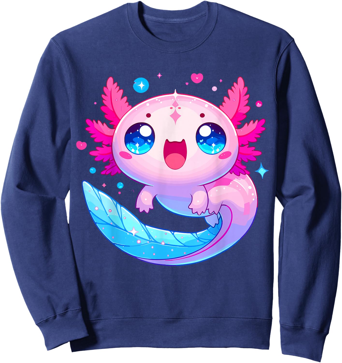 Cute Axolotl Sweatshirt - Sweatshirt | Navy