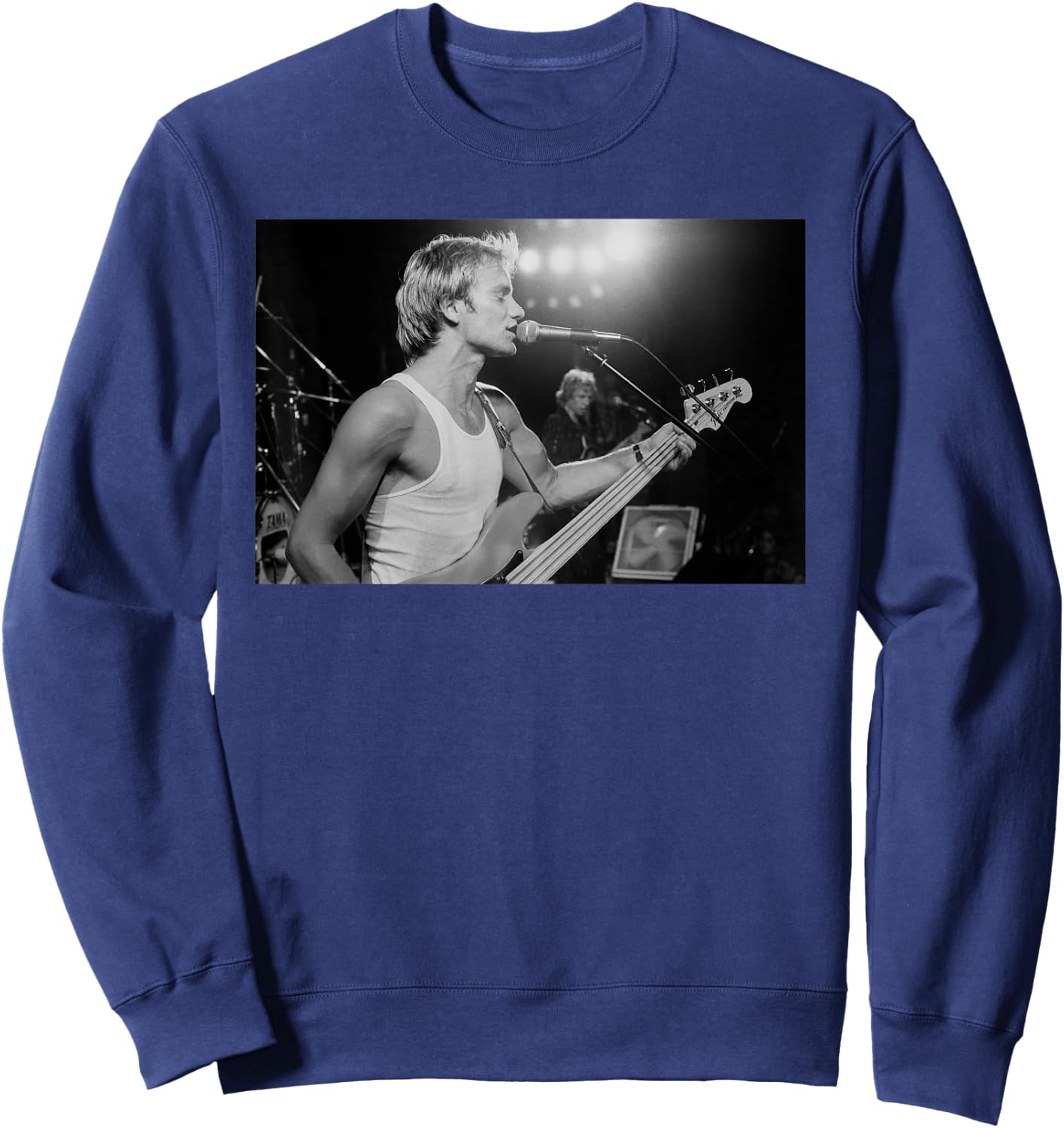 The Police Sting Singer On American Tour 1980 , grey, S Sweatshirt - Sweatshirt | Navy