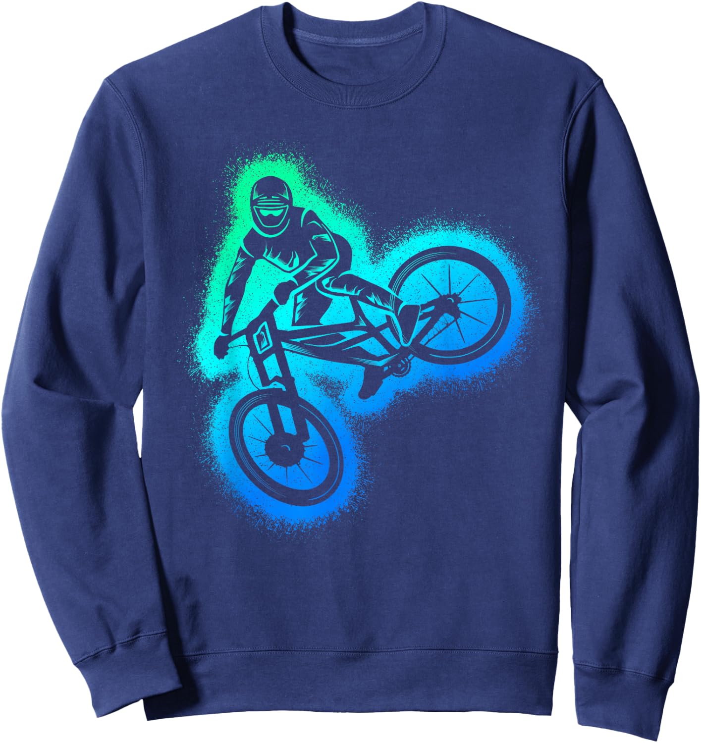 MTB Mountain Bike Downhill Kinder Herren Jungen Mountainbike Sweatshirt - Sweatshirt | Navy