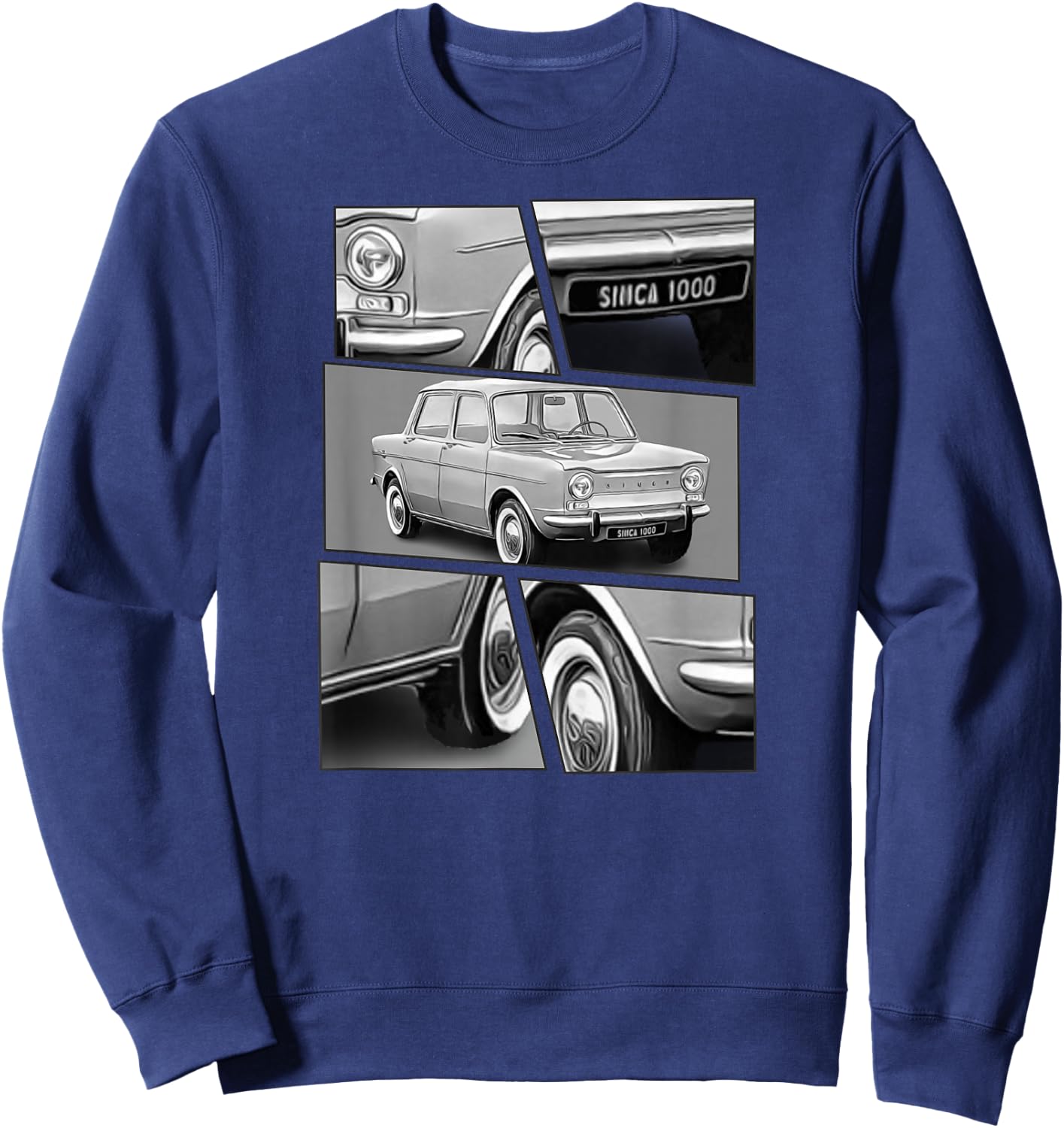 SIMCA 1000 , Black, S Sweatshirt - Sweatshirt | Navy