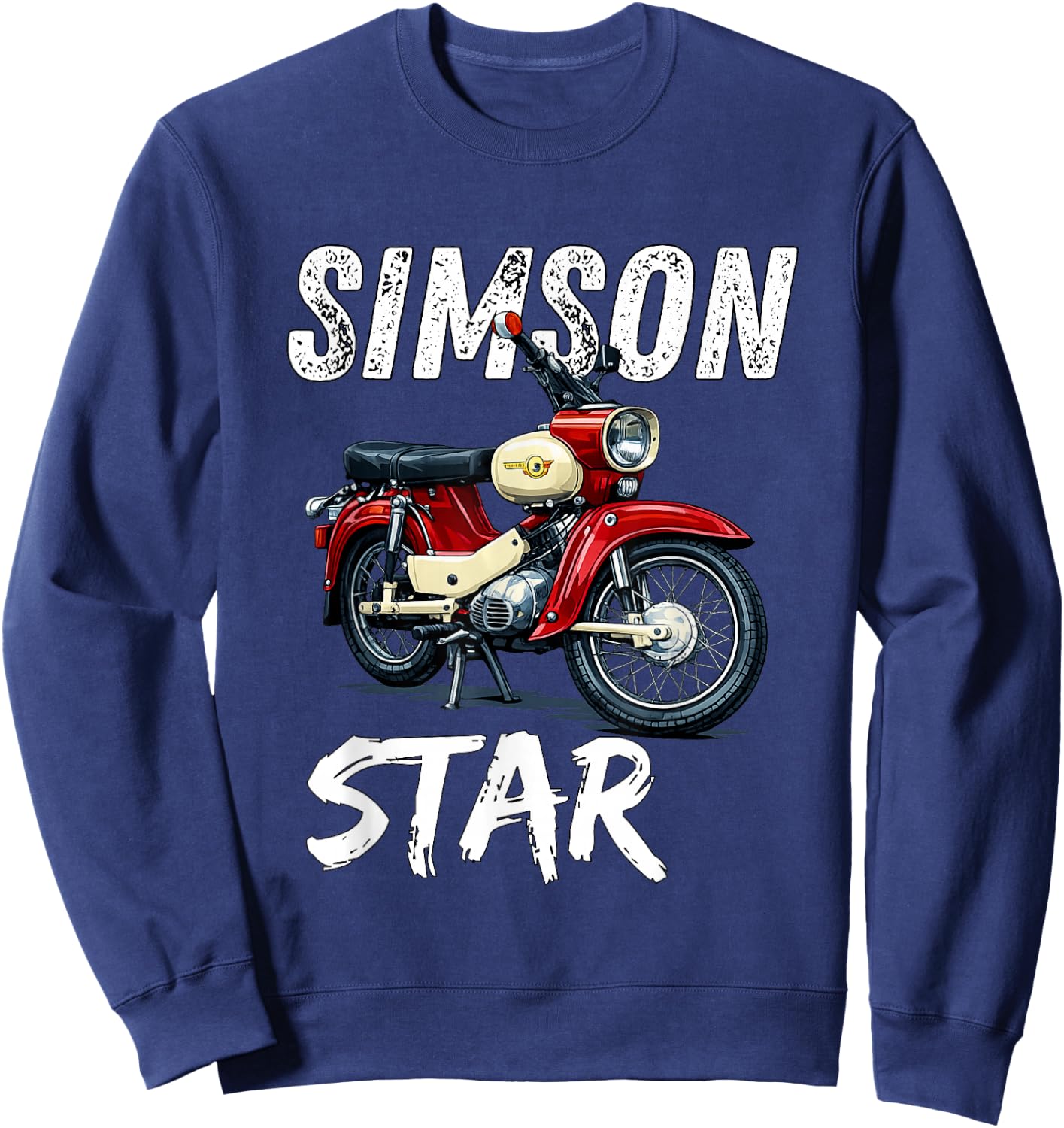Simson SR4-2 Star MOFA Kult Motorrad DDR Klassiker Retro Sweatshirt - Sweatshirt | Navy