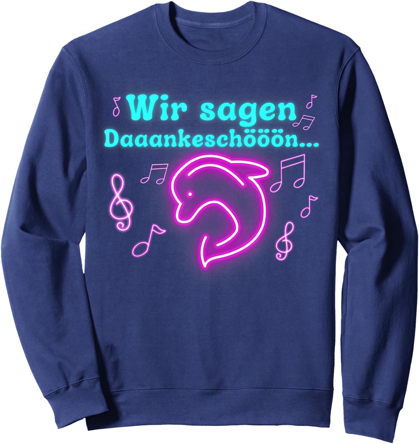 We say thank you Malle Party Summer Design 40 Years , black, s Sweatshirt - Sweatshirt | Navy
