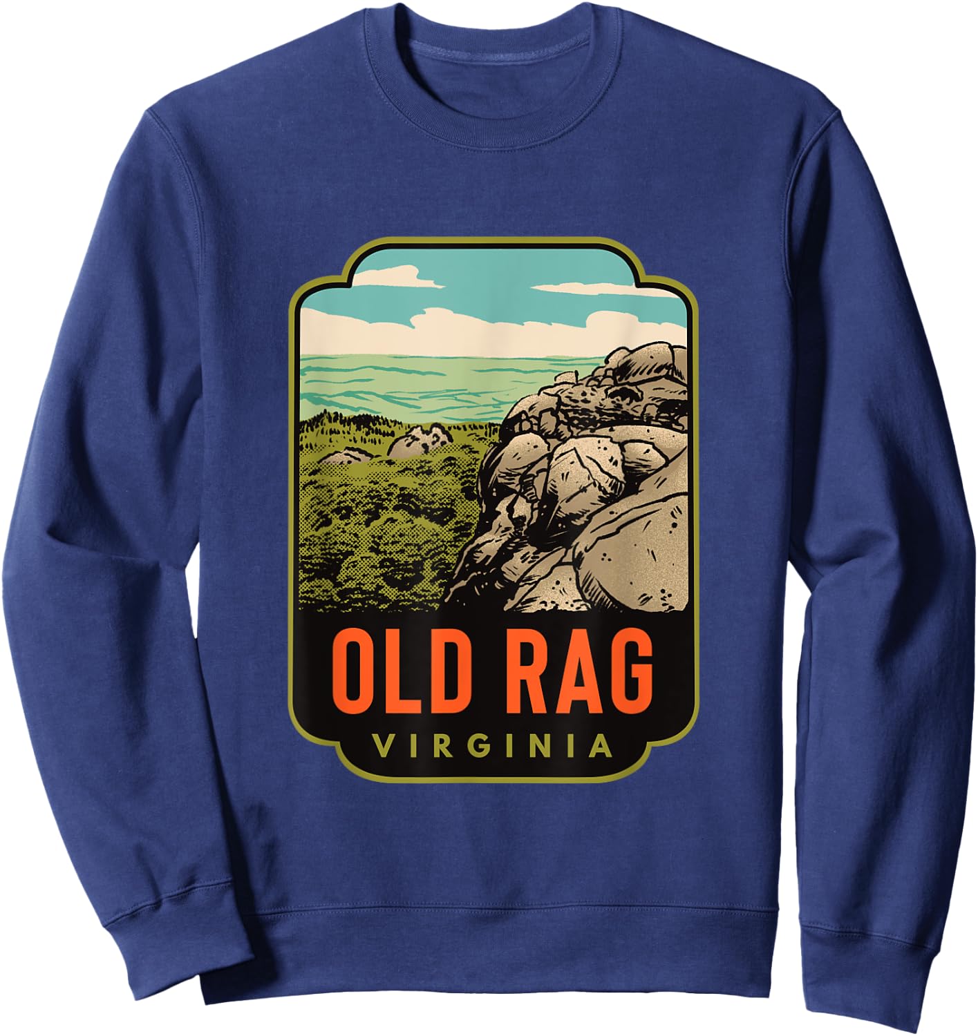 Old Rag Mountain Virginia Sweatshirt - Sweatshirt | Navy