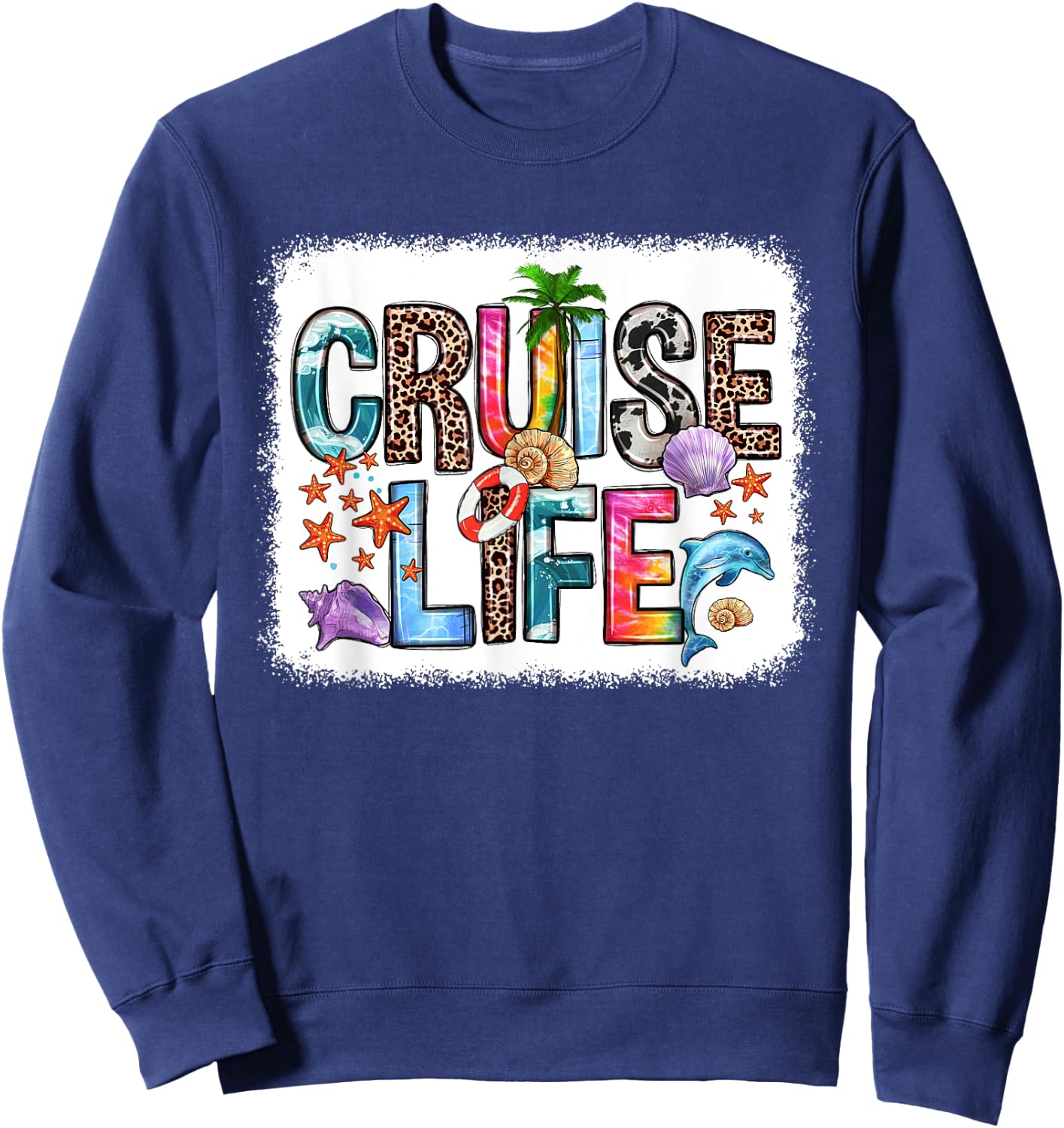 Family Cruise Life Cruise Outfits 2024 Matching Sweatshirt - Sweatshirt | Navy
