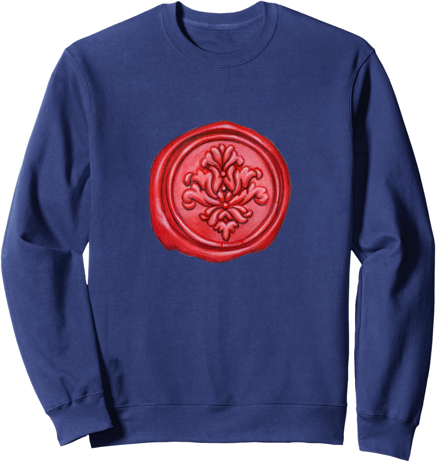 Wax Seal Red Wax Seal Hobby Letter Stamp Sweatshirt - Sweatshirt | Navy