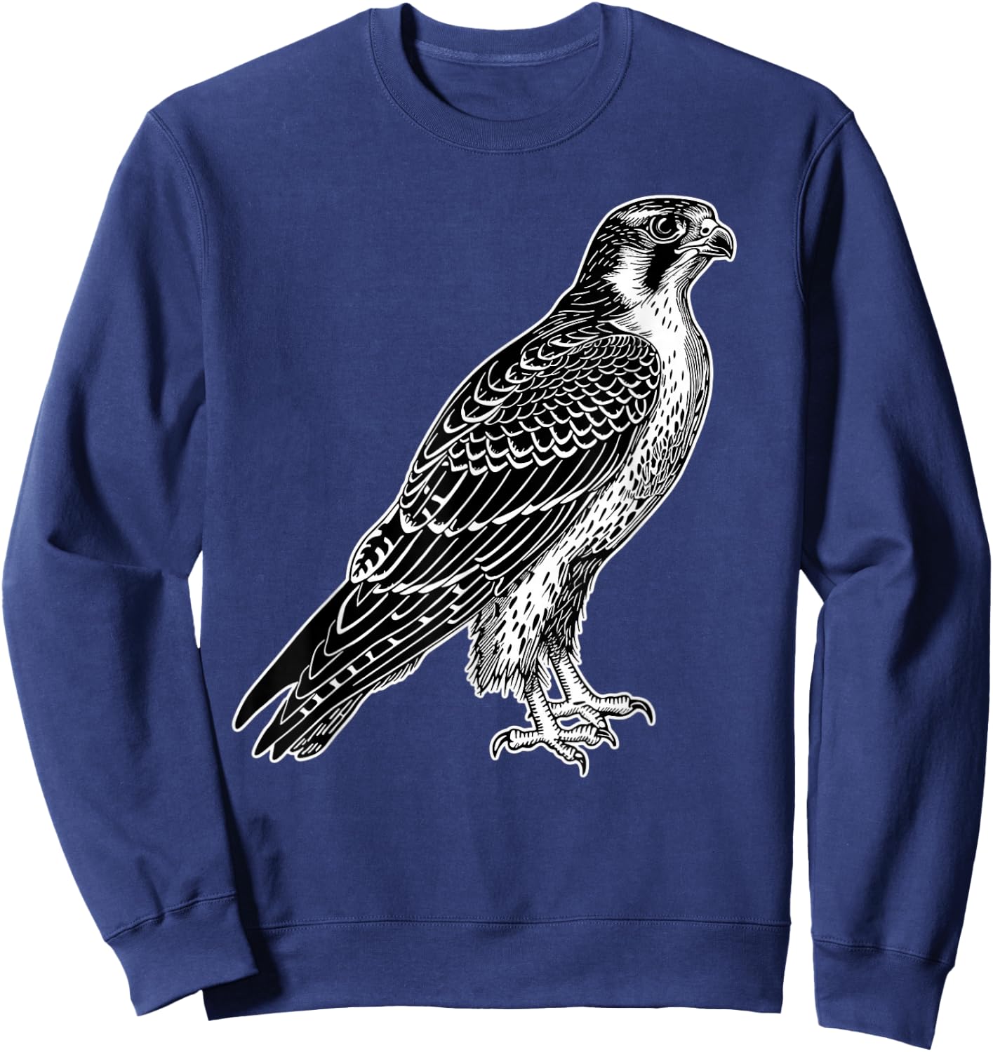 Peregrine Falcon Bird Sweatshirt - Sweatshirt | Navy