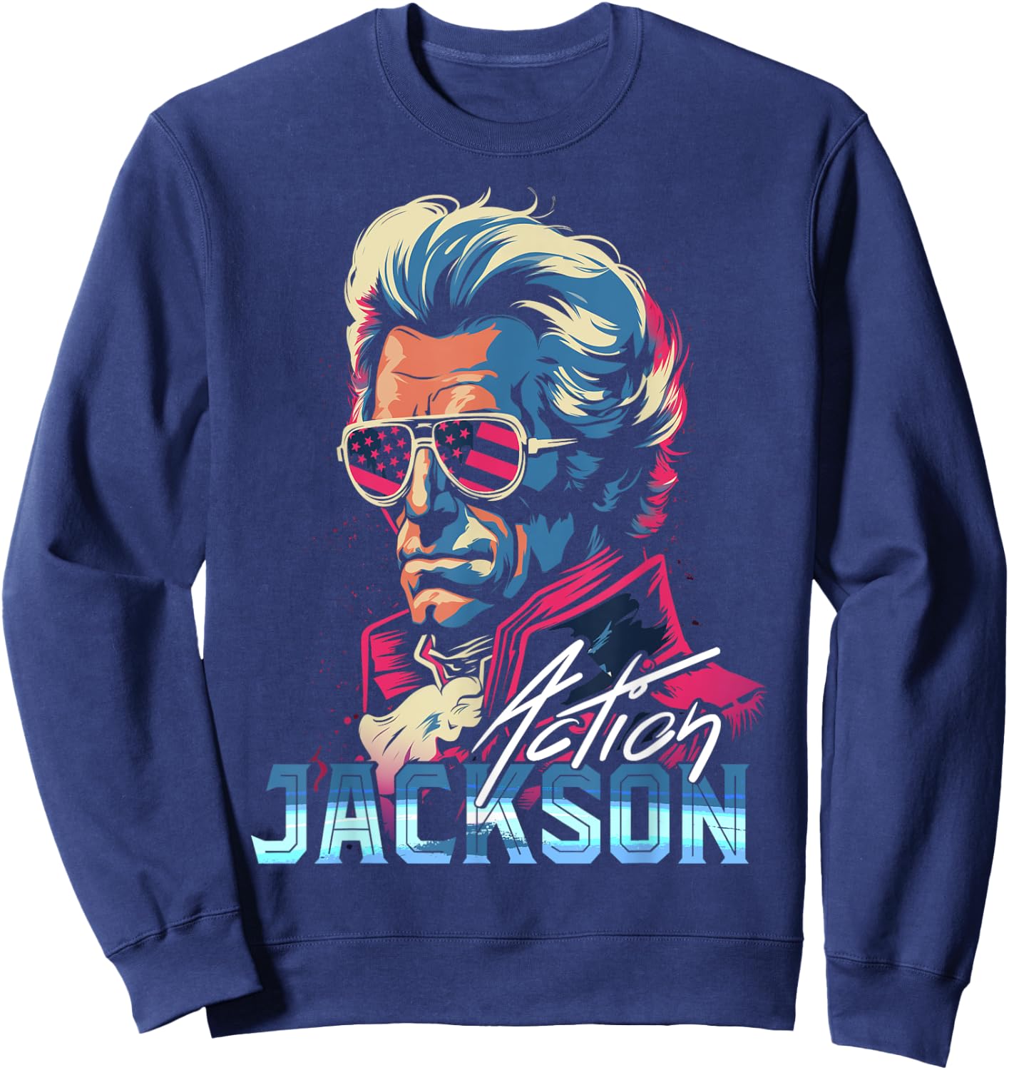 Action Jackson Sweatshirt - Sweatshirt | Navy