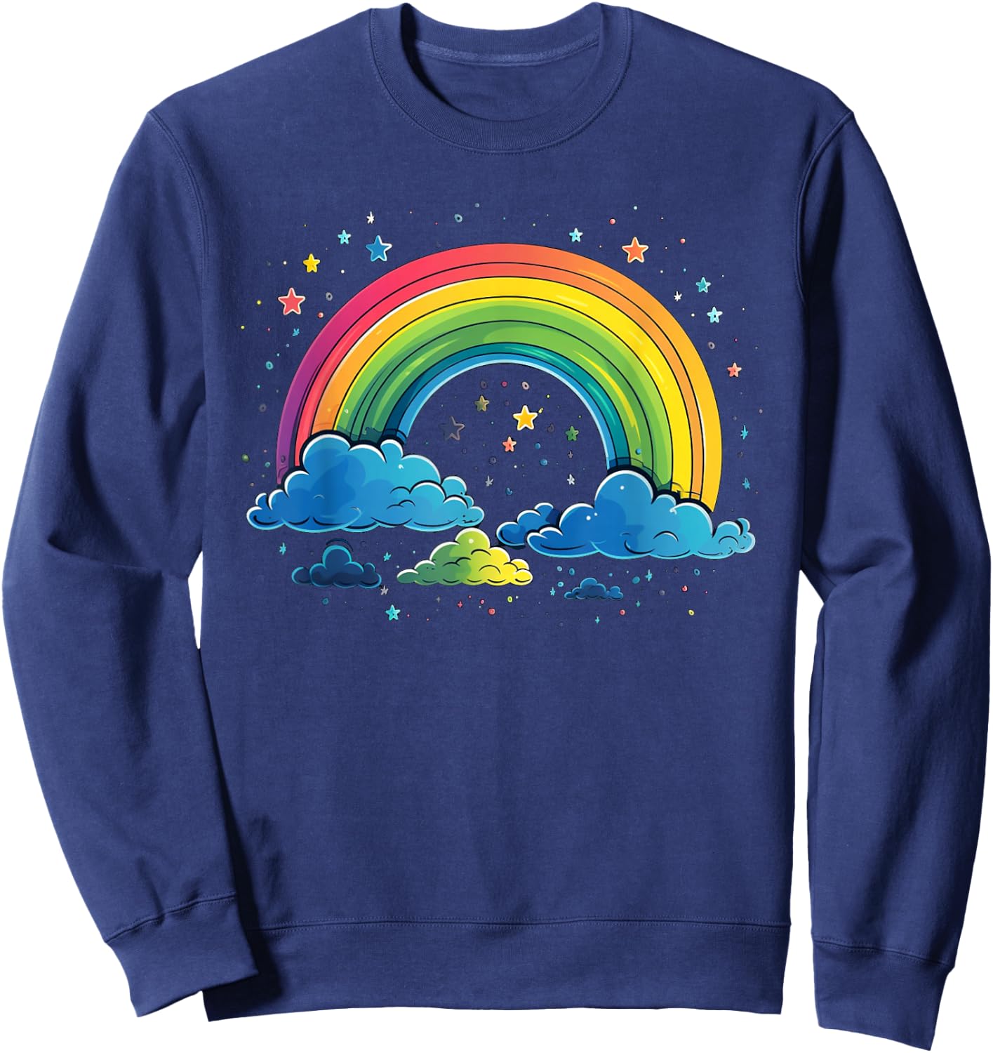 Cool Rainbow Colours at Night for Boys and Girls Sweatshirt - Sweatshirt | Navy