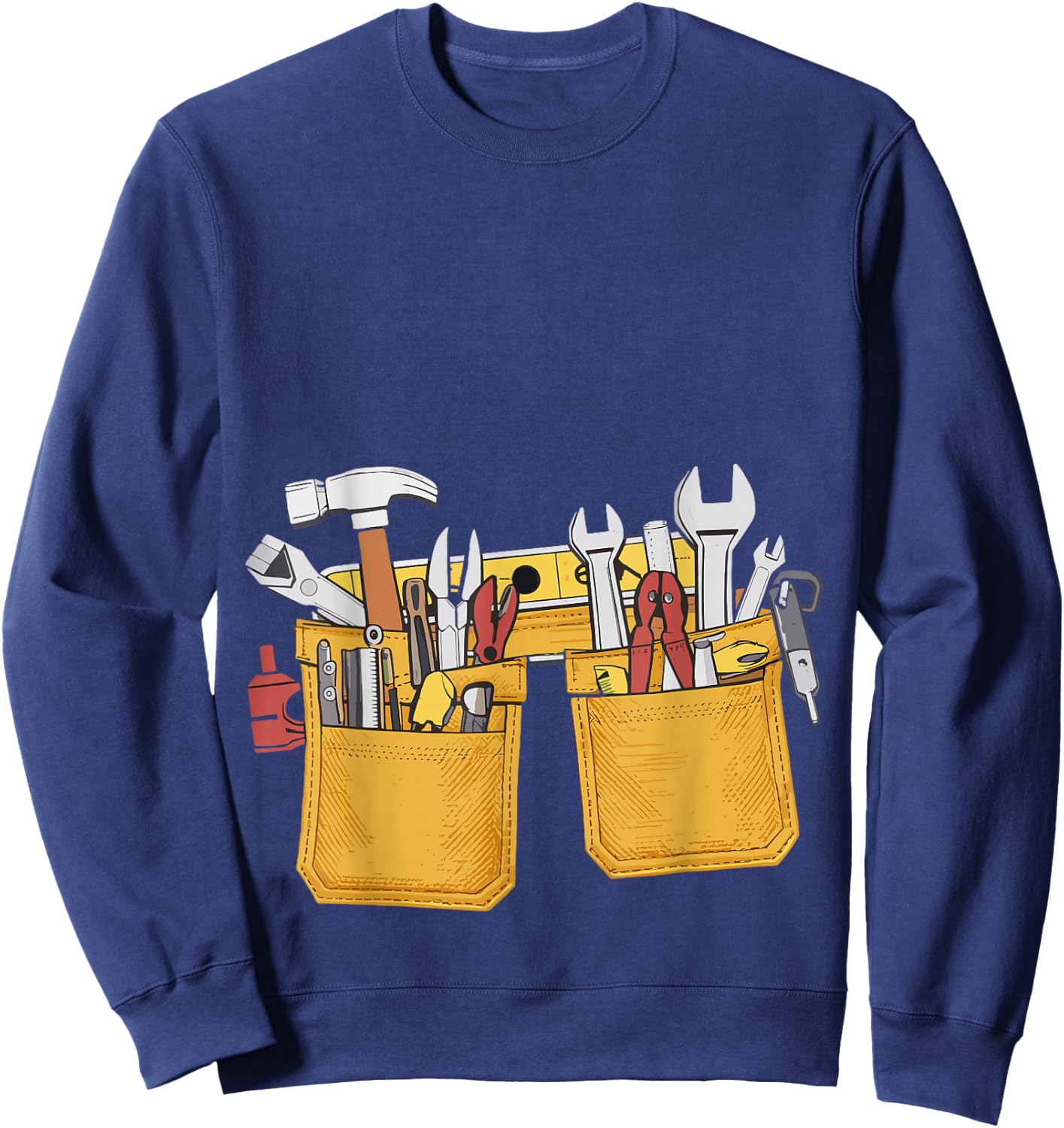 Oys Tool Belt Easy Builder Costume Construction Sweatshirt - Sweatshirt | Navy