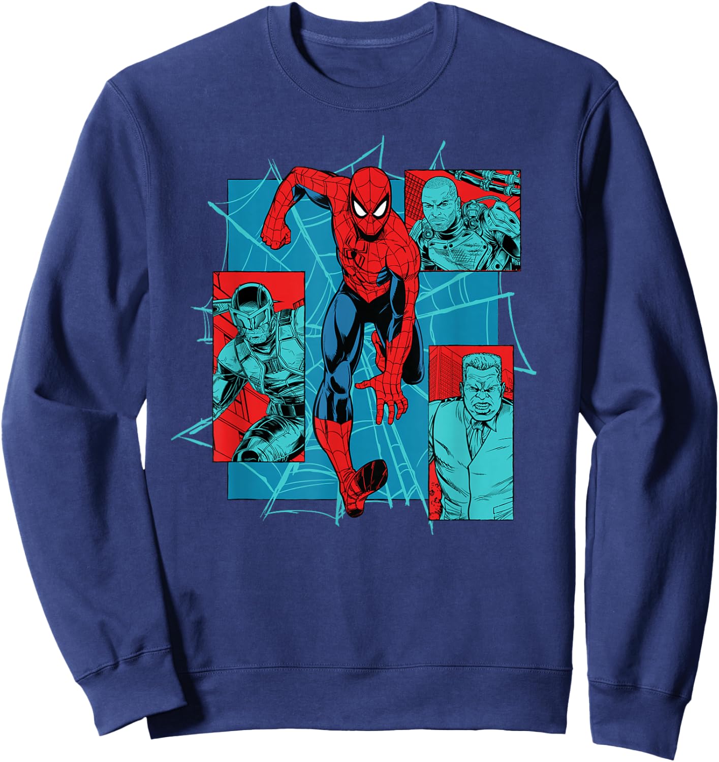 Marvel Studios Spider-Man: BND Movie 2026 Super Villain Trio Sweatshirt - Sweatshirt | Navy
