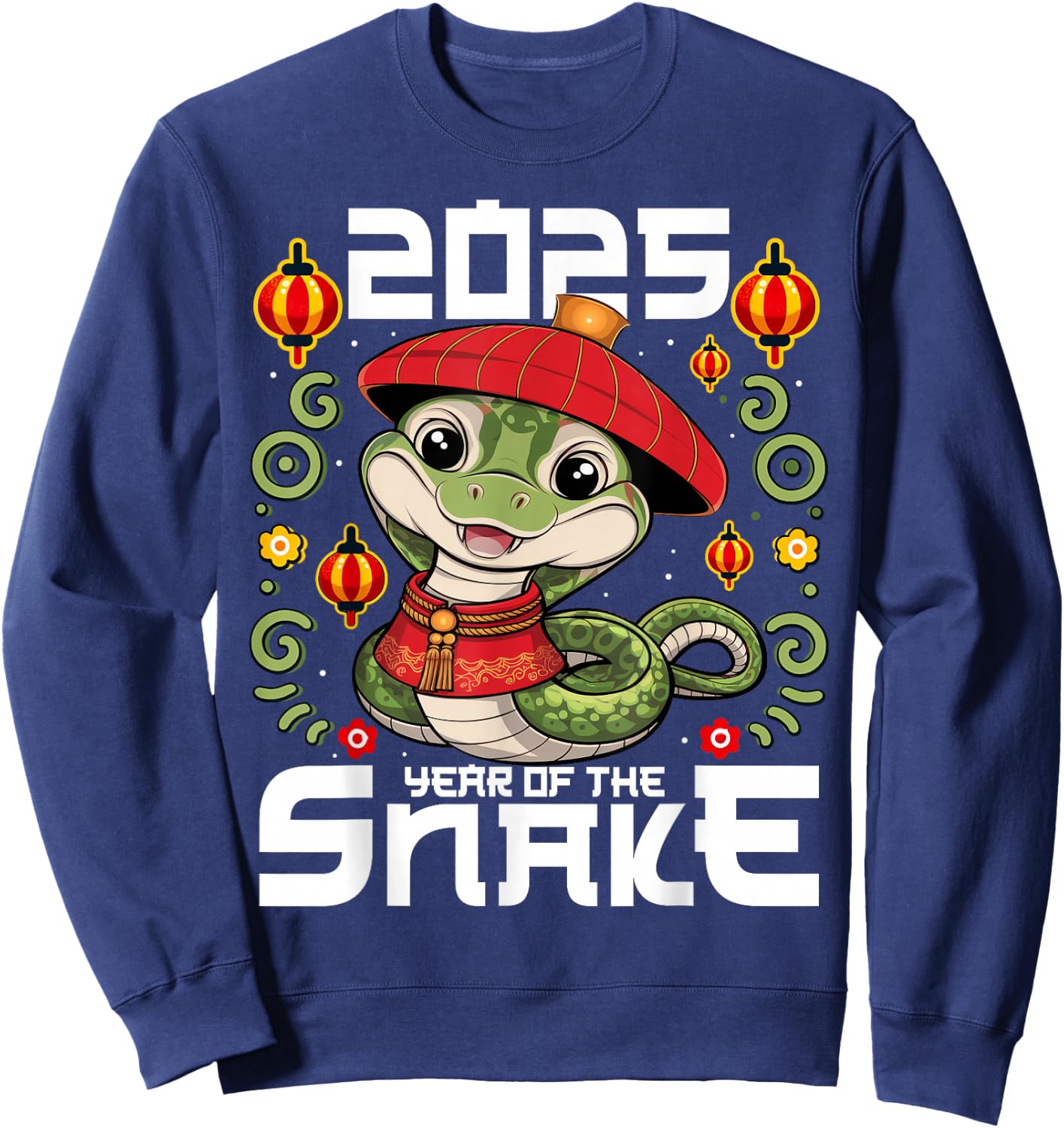 Chinese New Year 2025 Kids Year of The Snake 2025 Sweatshirt - Sweatshirt | Navy