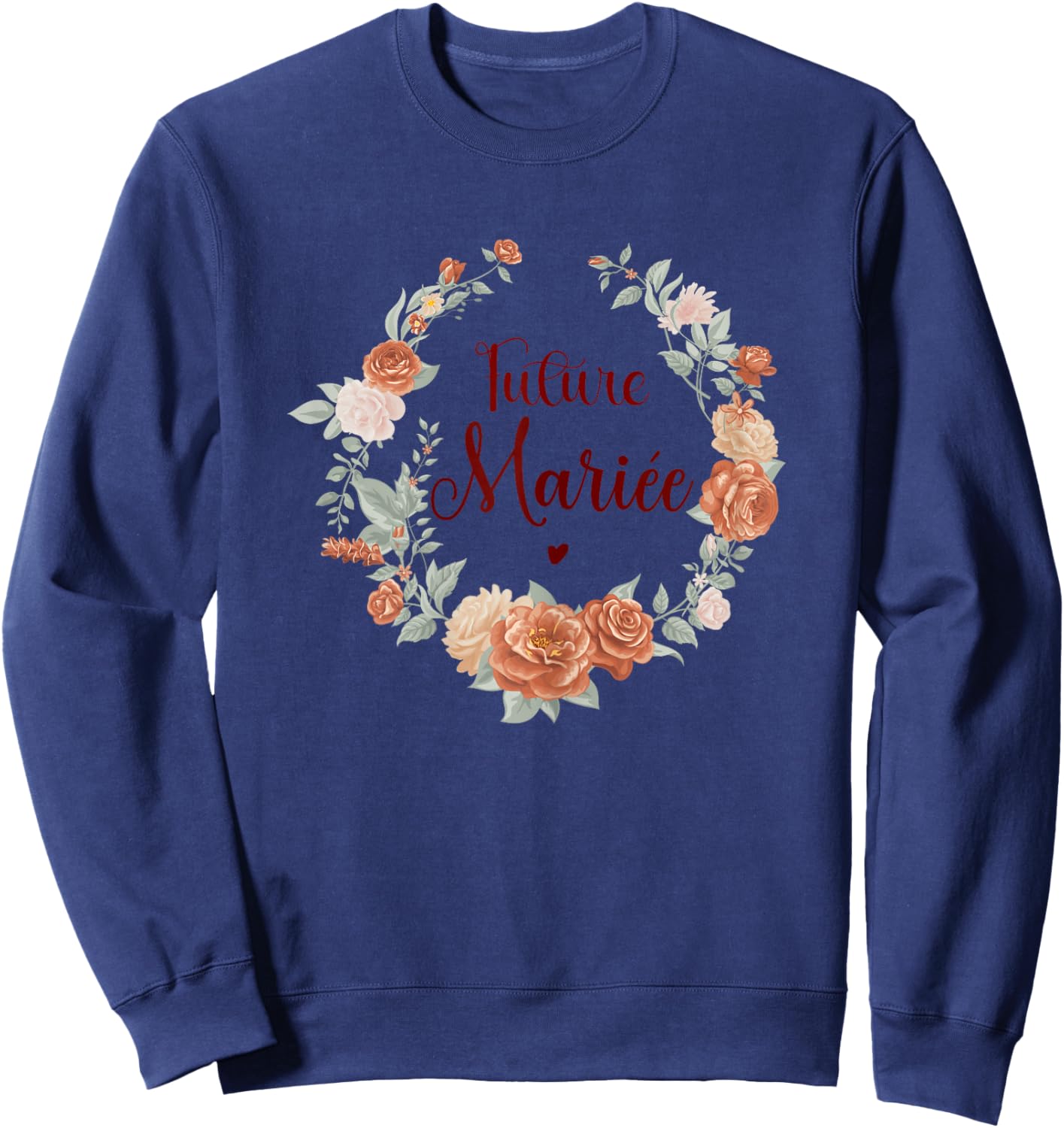 Evjf Future Bride Crown Evjf Terracotta Bride Future , white Sweatshirt - Sweatshirt | Navy