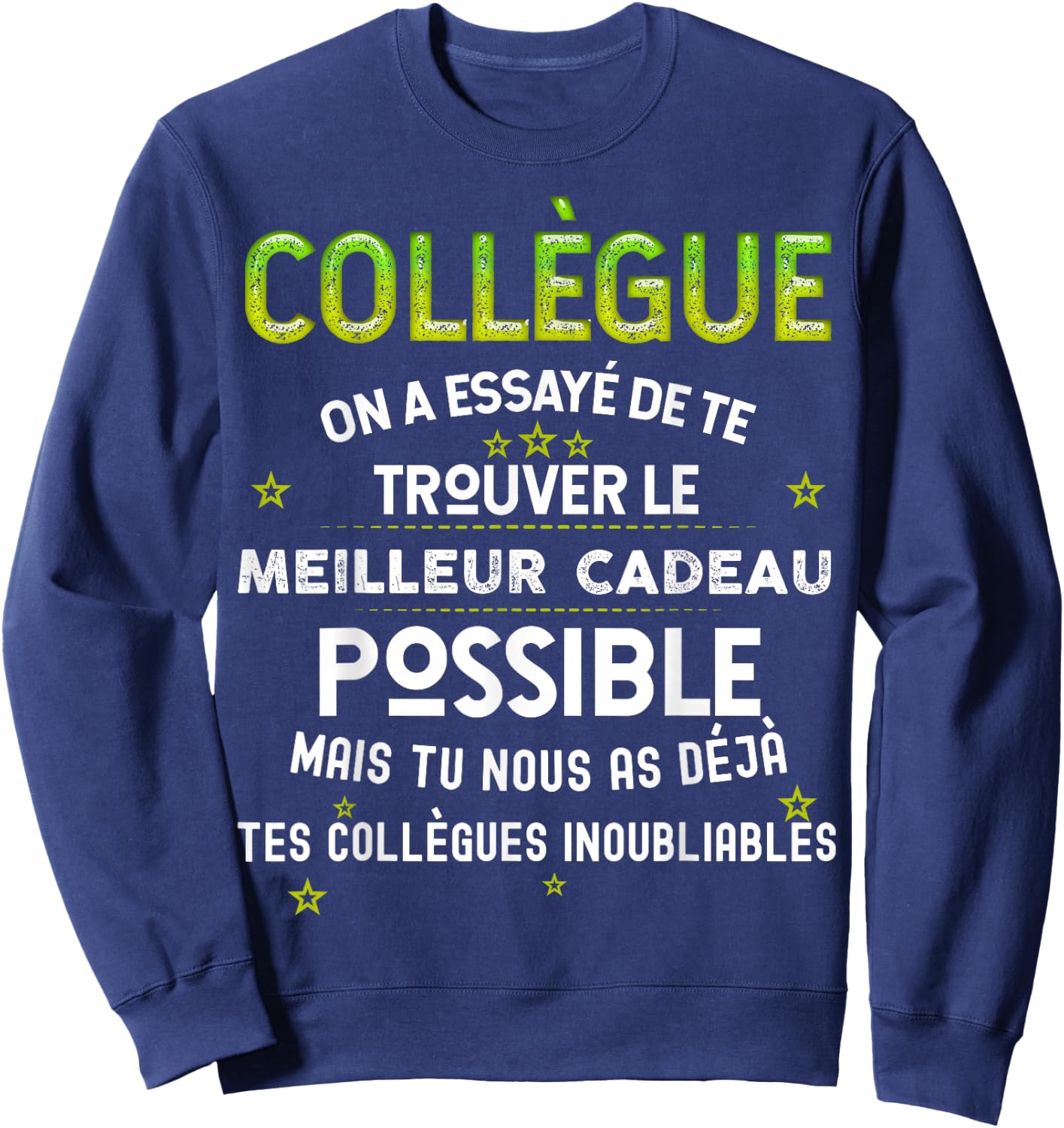 Gift Our Colleague From The Best , Black, S Sweatshirt - Sweatshirt | Navy