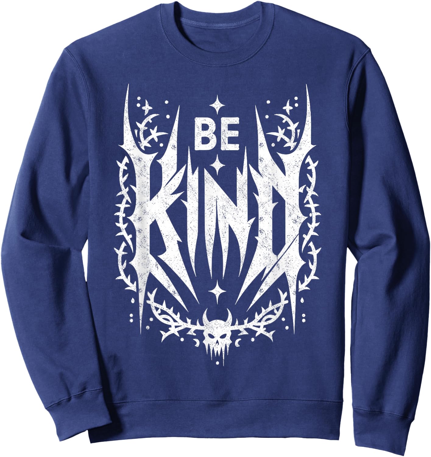 Be Kind. Death Metal, Slam Metal Band Sweatshirt - Sweatshirt | Navy