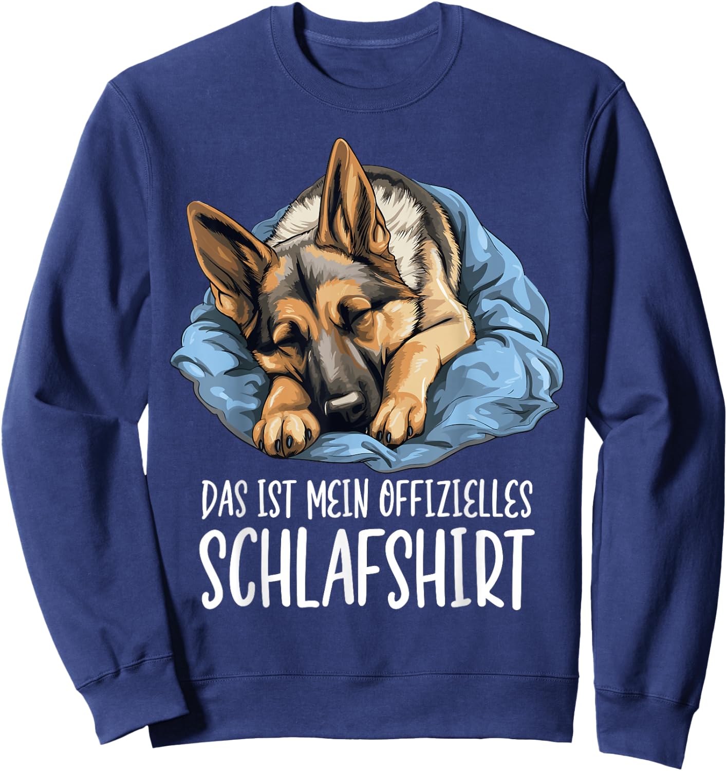 Cute Dog Wolfhound Official Sleep Shirt Shepherd , black Sweatshirt - Sweatshirt | Navy