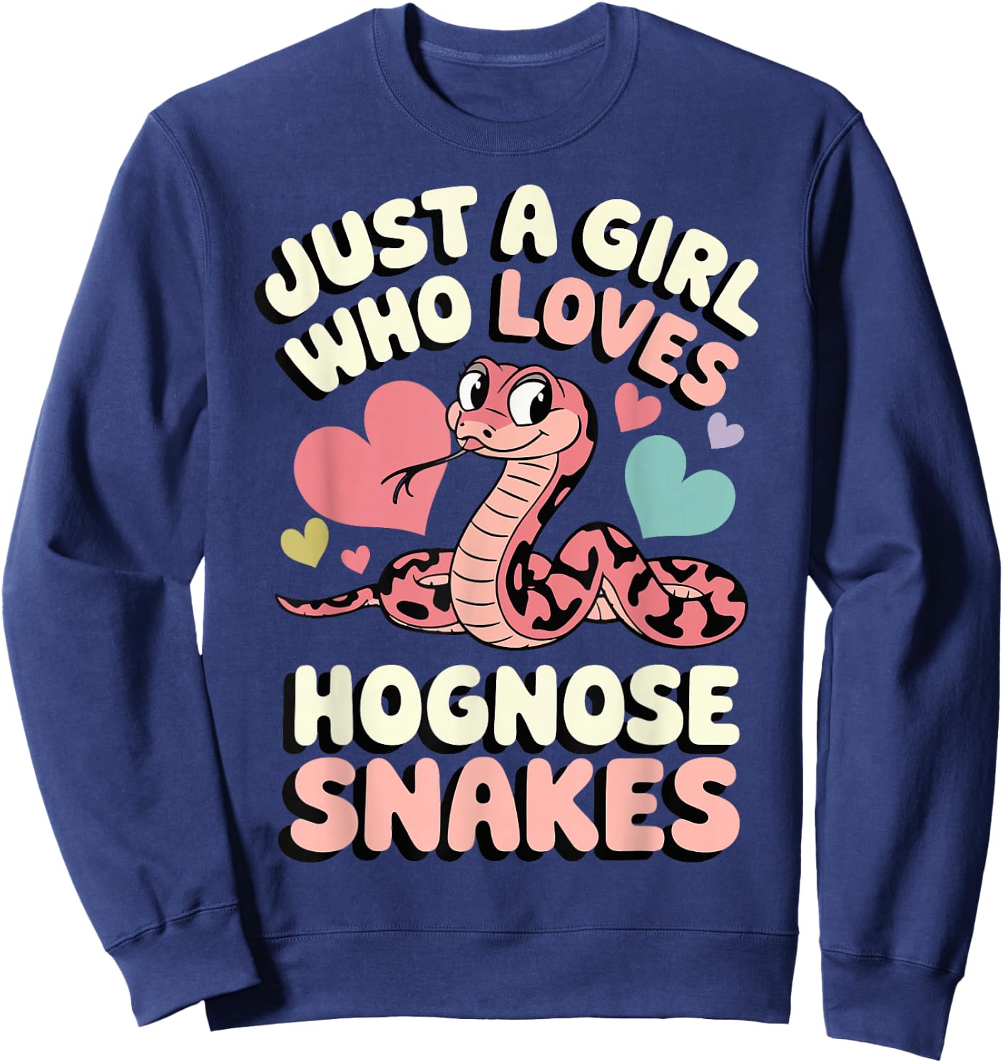 Just A Girl Who Loves Hognose Snakes Sweatshirt - Sweatshirt | Navy