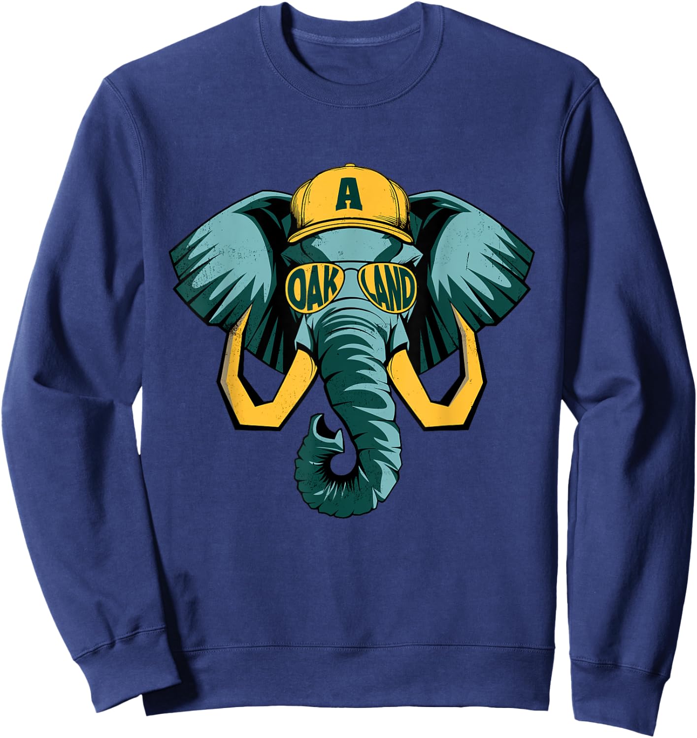 Vintage Art Oakland Last Name Retro Costume Lovely Animal Sweatshirt - Sweatshirt | Navy