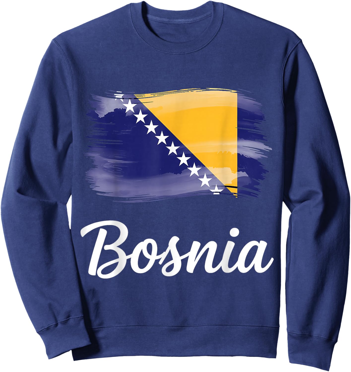 Bosnia and Herzegovina Flag Bosnian Pride Sweatshirt - Sweatshirt | Navy