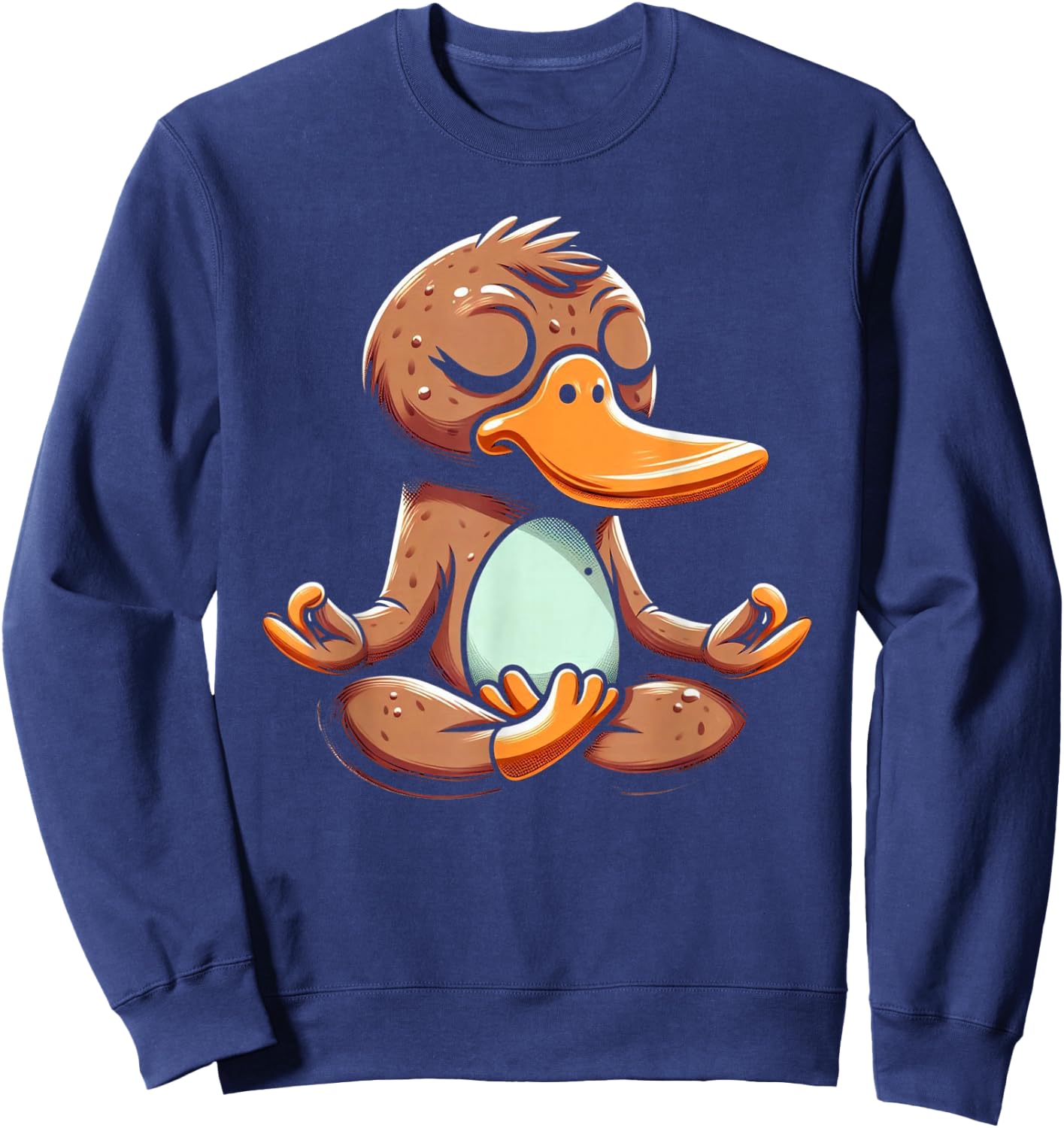 Platypus Yoga Meditation Sweatshirt - Sweatshirt | Navy