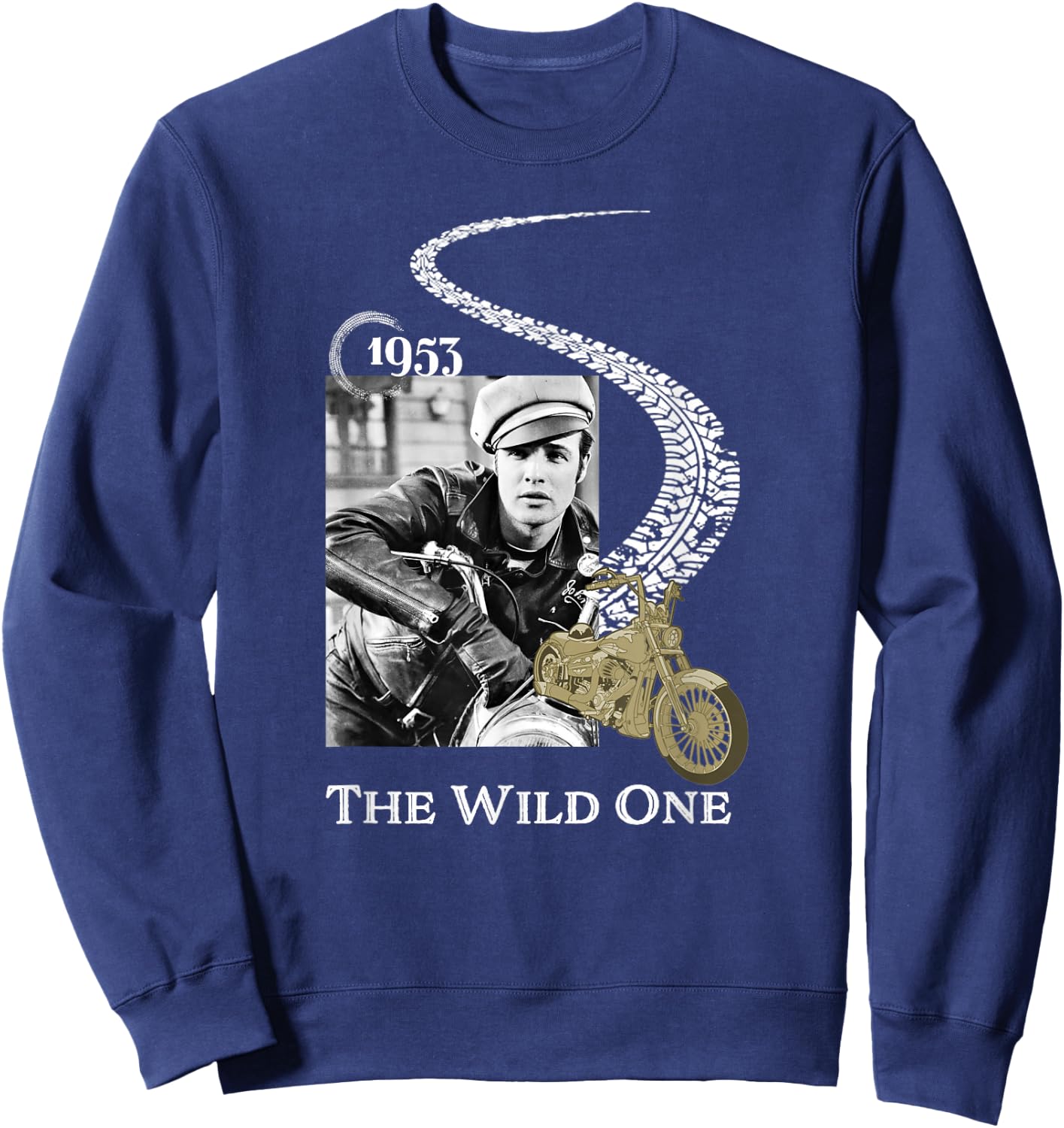 Marlon Brando_002 Sweatshirt - Sweatshirt | Navy