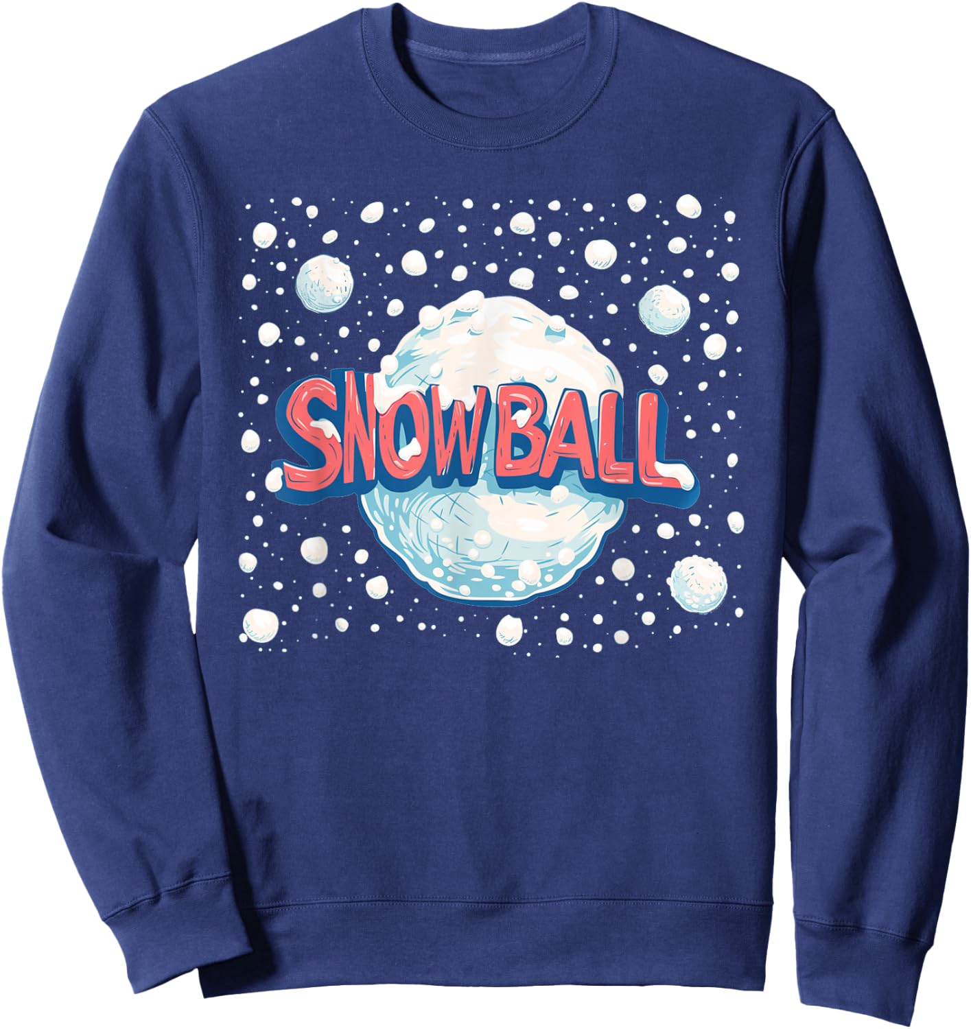 Winter Adventures with this cool Snowball Speech Costume Sweatshirt - Sweatshirt | Navy