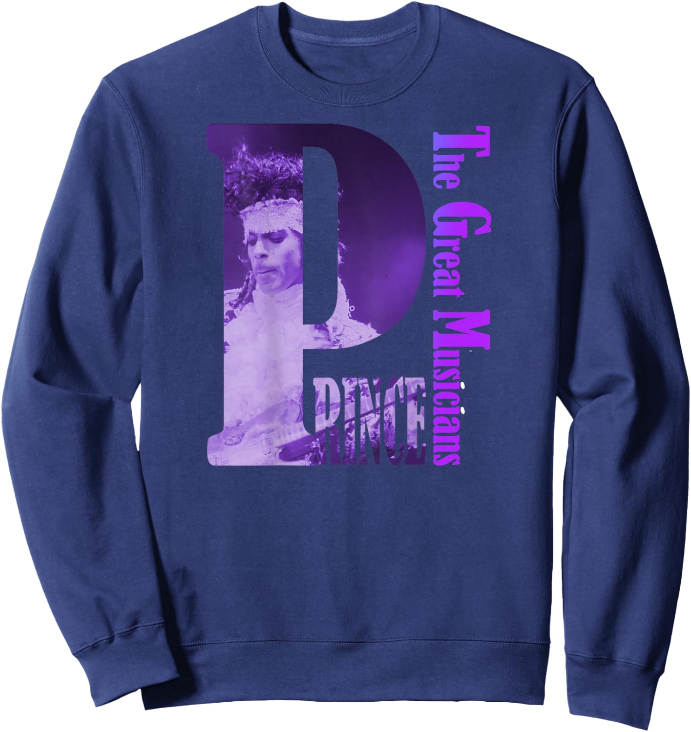 PRINCE_Purple Rain_001 , Black, S Sweatshirt - Sweatshirt | Navy