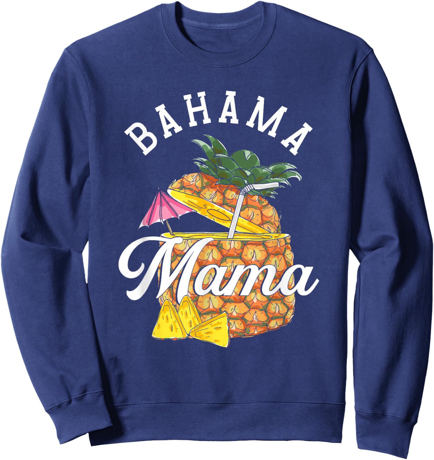 Bahama Mama | Bahamas Ananas | Urlaub Sommer Sweatshirt - Sweatshirt | Navy